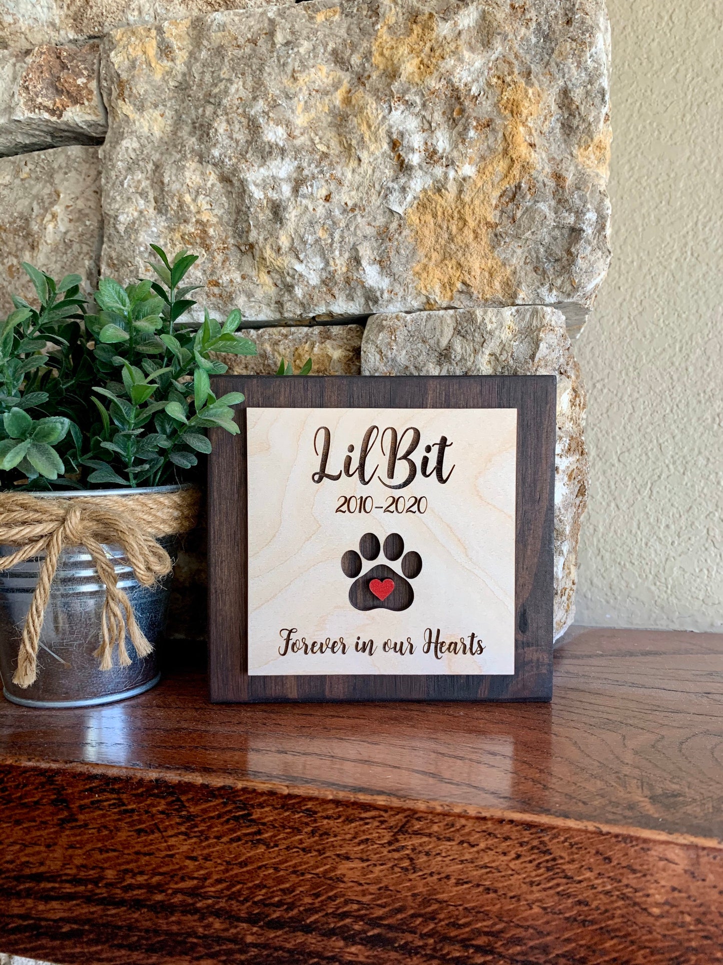 Custom Engraved Pet Memorial Sign