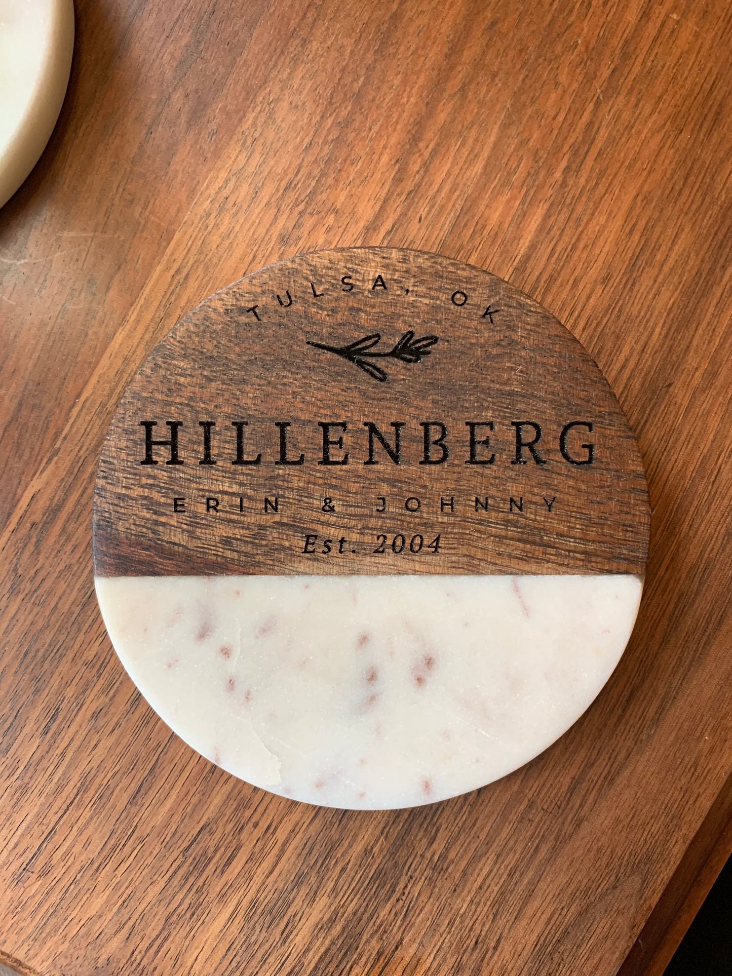 Custom Engraved Wood Coasters, Personalized Wood Coasters, Custom Wedding Gift, Christmas Gift for Couple