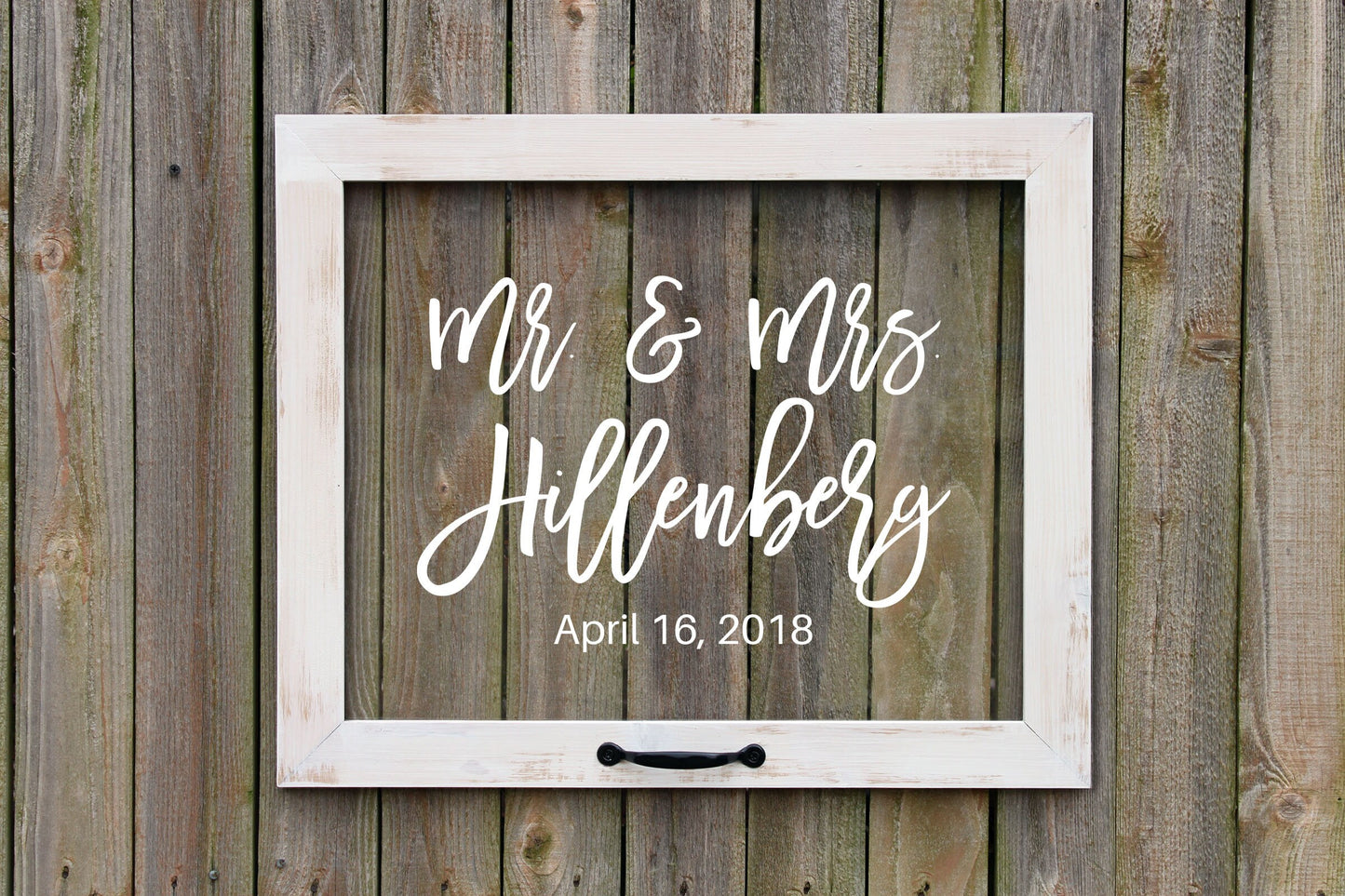 Acrylic Mr and Mrs Sign, Personalized Wedding Sign