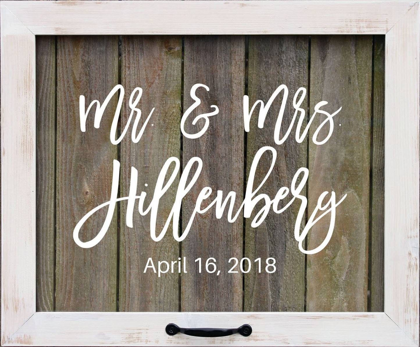 Acrylic Mr and Mrs Sign, Personalized Wedding Sign