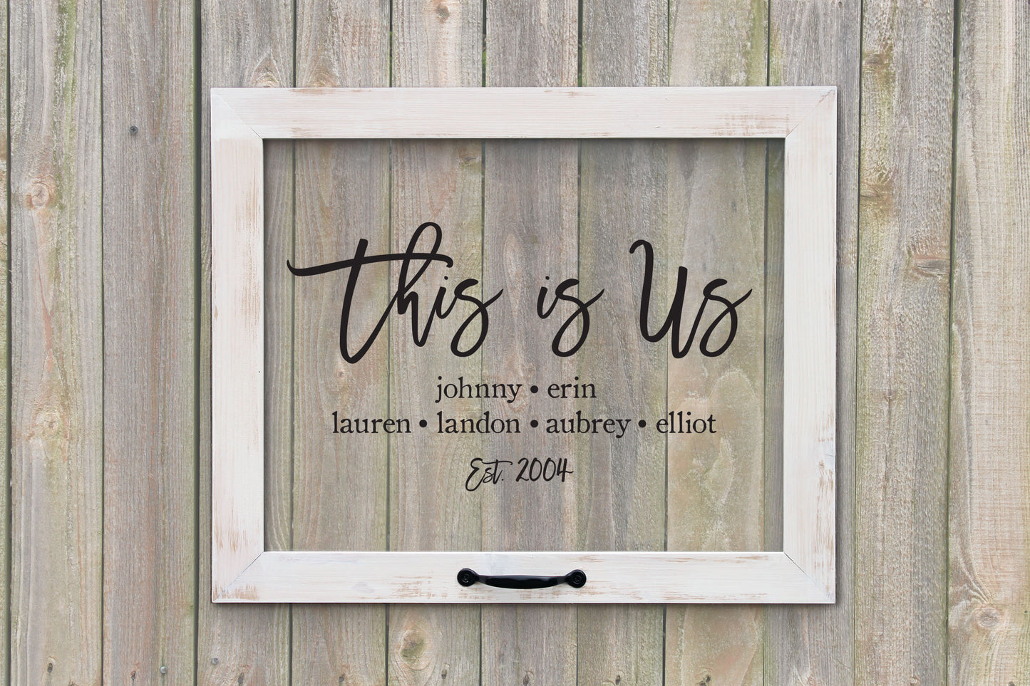 This is Us Family Established Sign, Farmhouse Style Decor