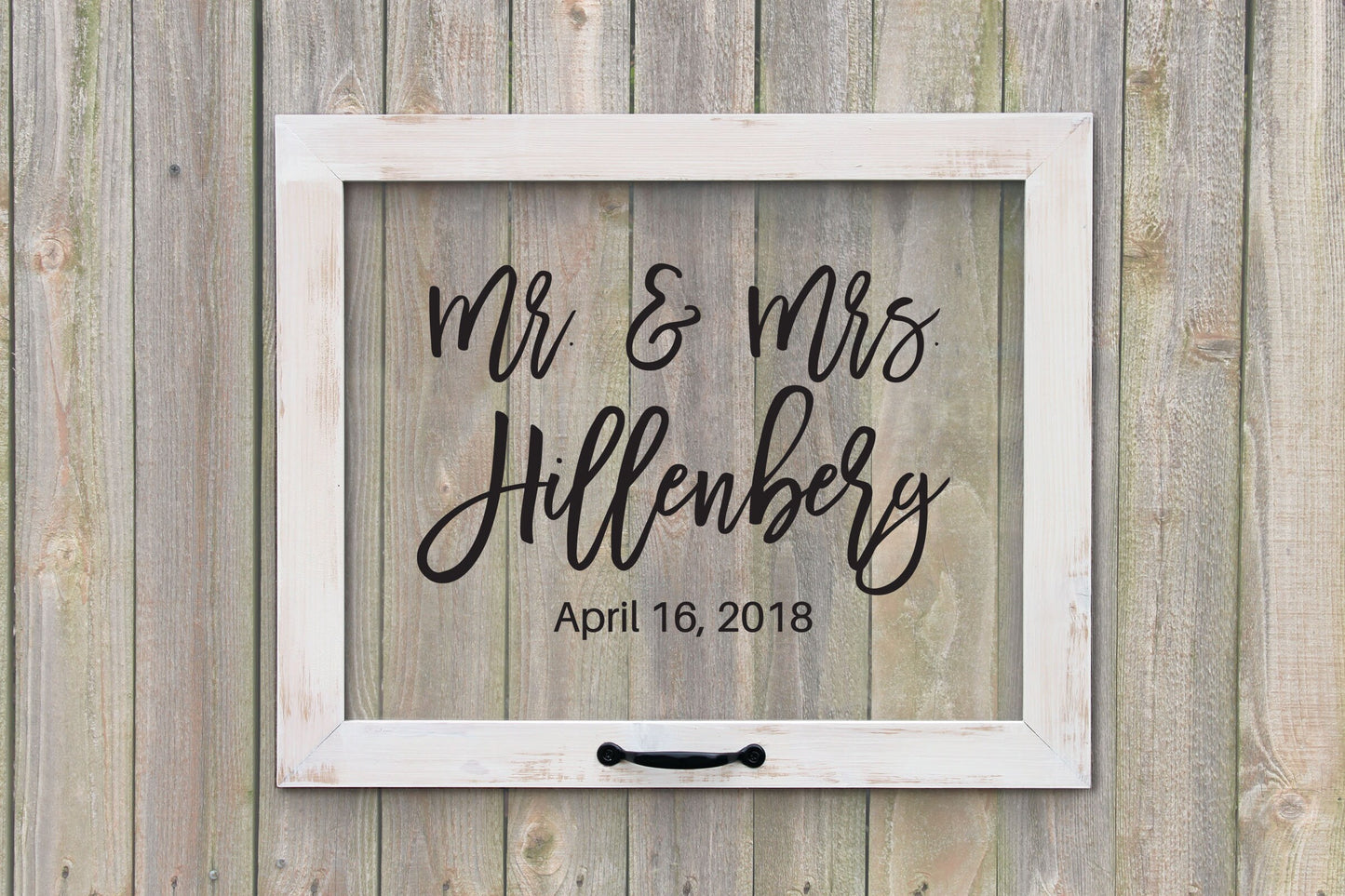 Acrylic Mr and Mrs Sign, Personalized Wedding Sign