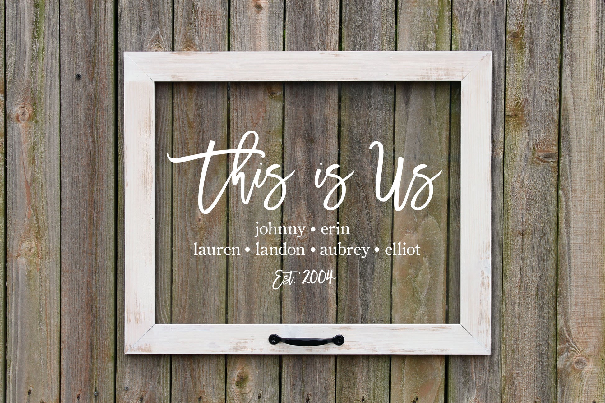 This is Us Family Established Sign, Farmhouse Style Decor