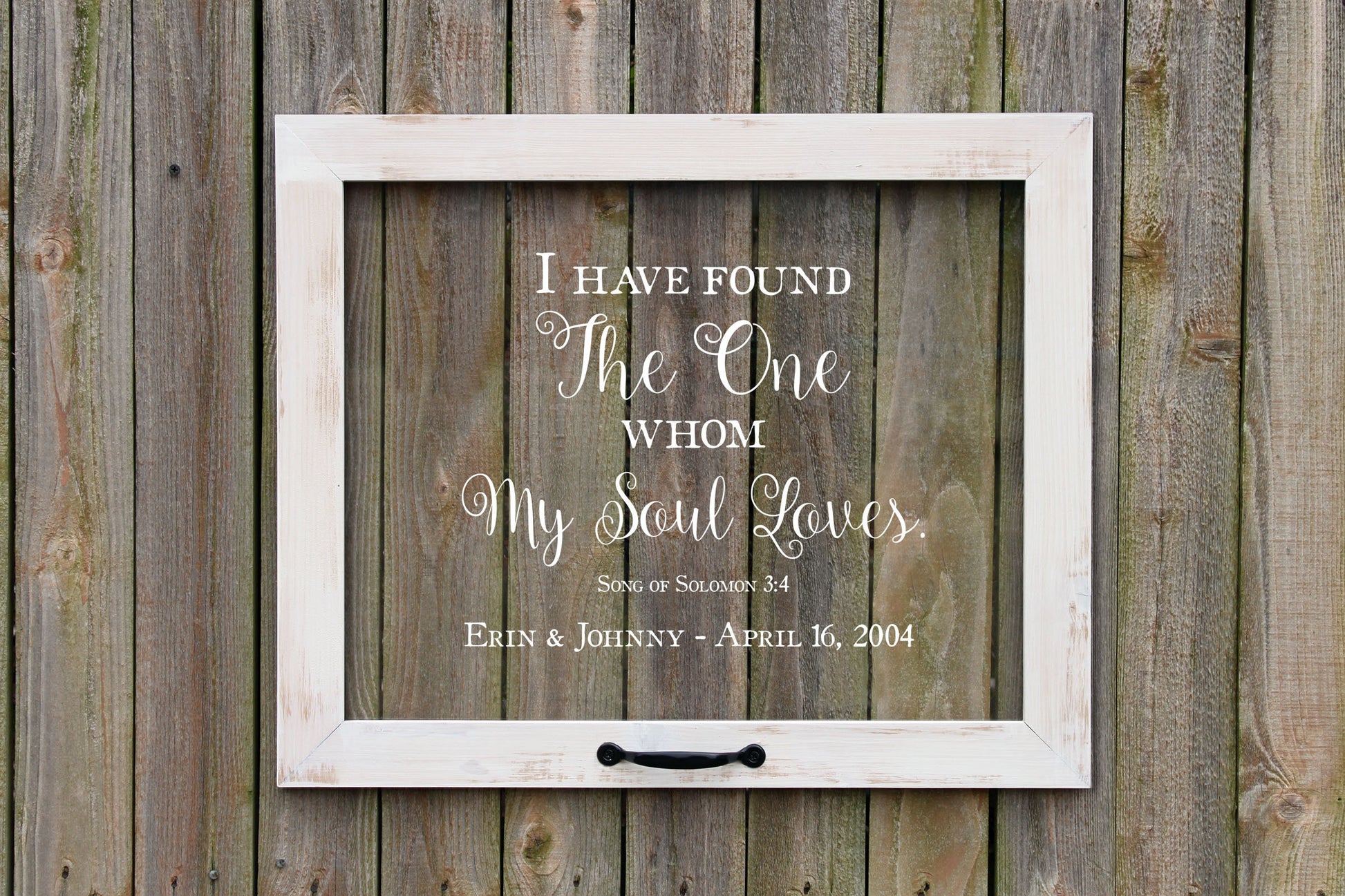 Personalized Window Sign, Farmhouse Window Style,  Every Love Story is Beautiful but Ours is My Favorite