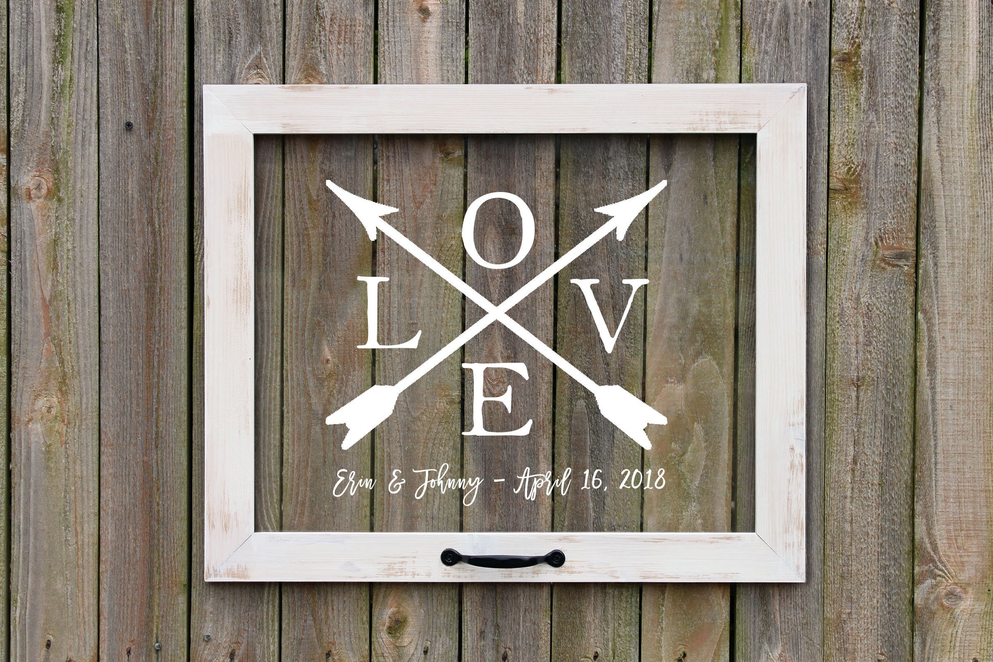 Personalized Window Sign, Farmhouse Window Style,  Every Love Story is Beautiful but Ours is My Favorite