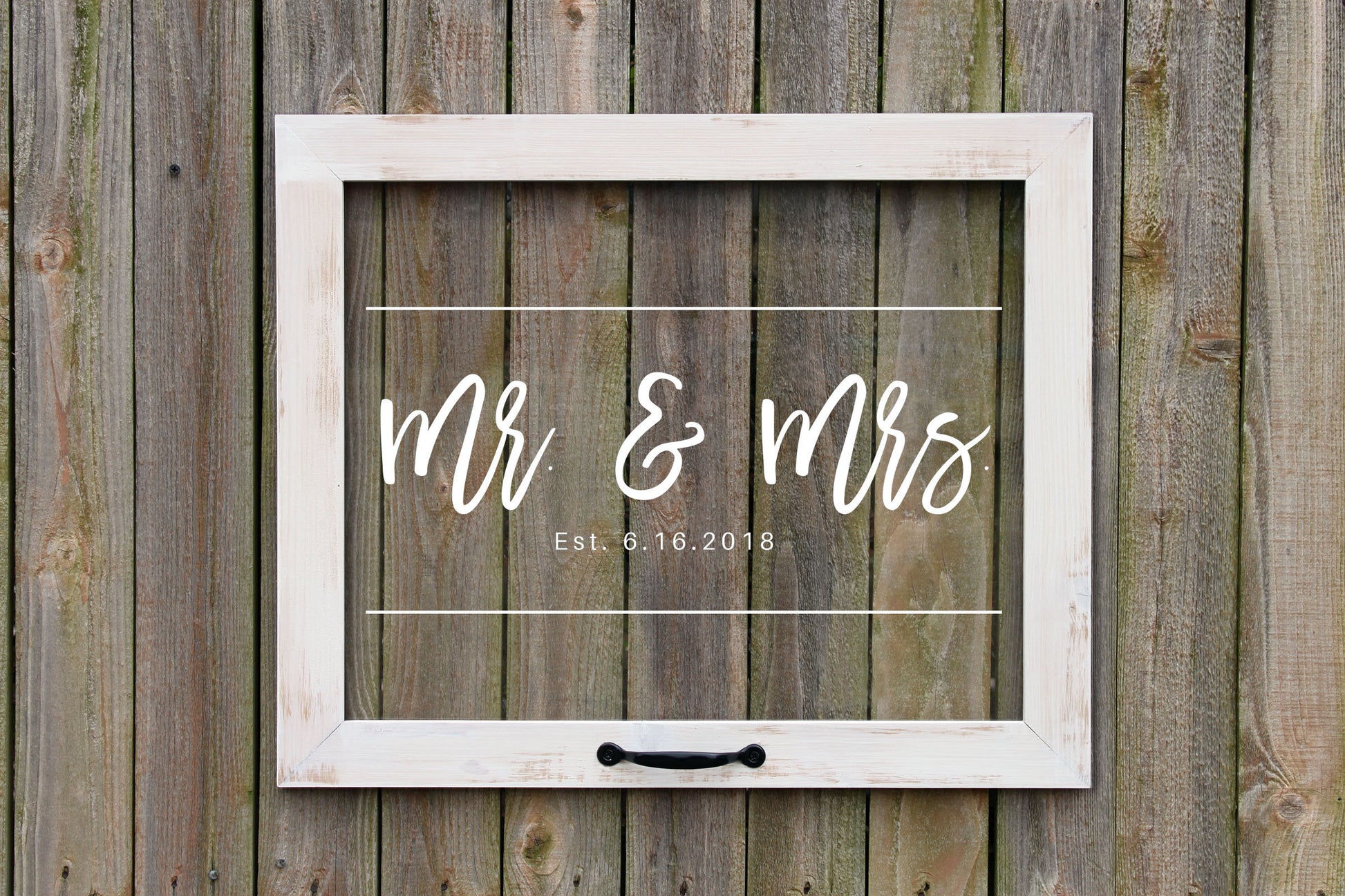 Acrylic Framed Wedding Sign, Welcome to Our Wedding with Names, Rustic Chic, Modern Rustic, Personalized Gift