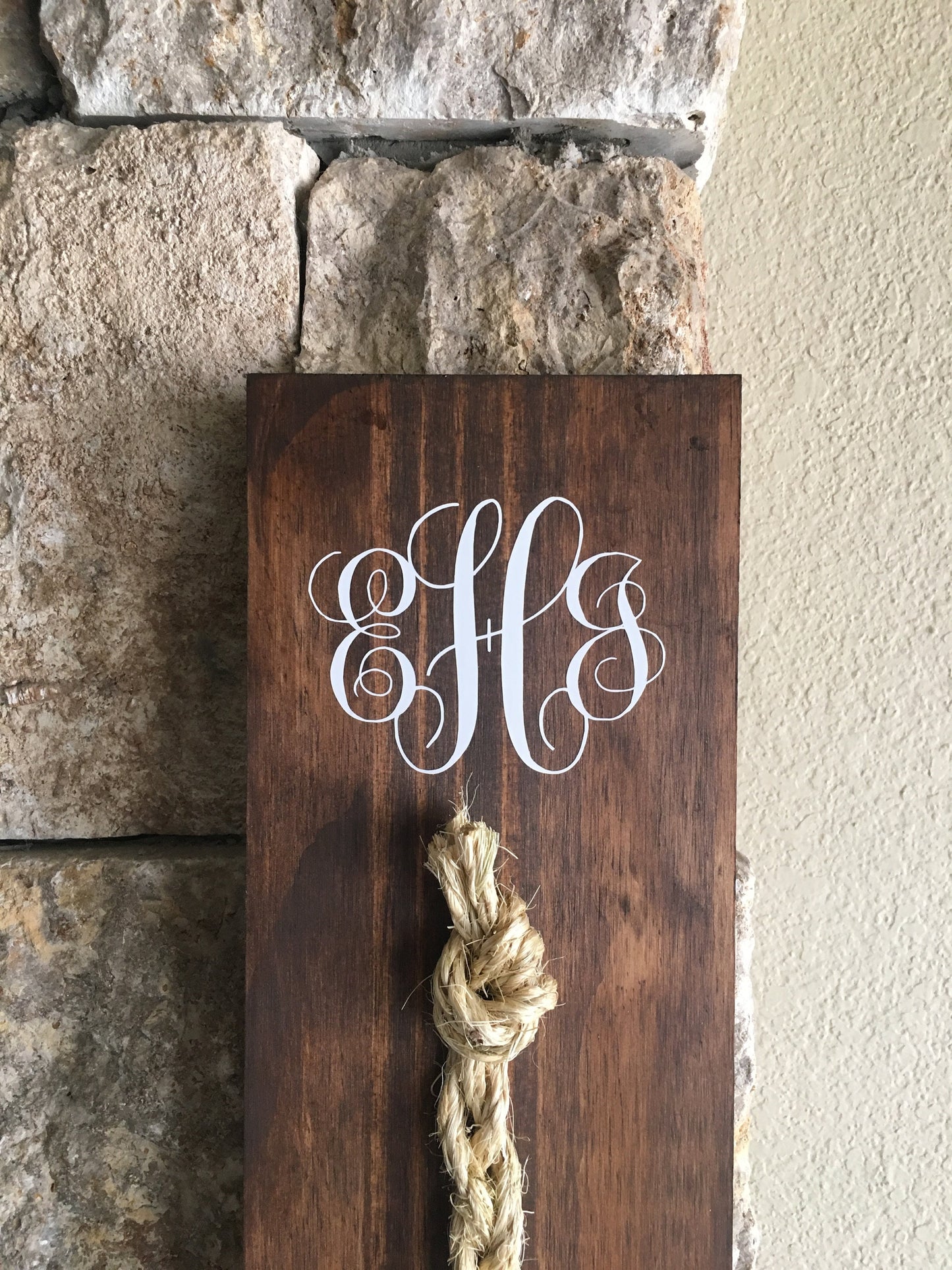 A Cord Of Three Strands Wedding Sign, Rustic Wedding Gift