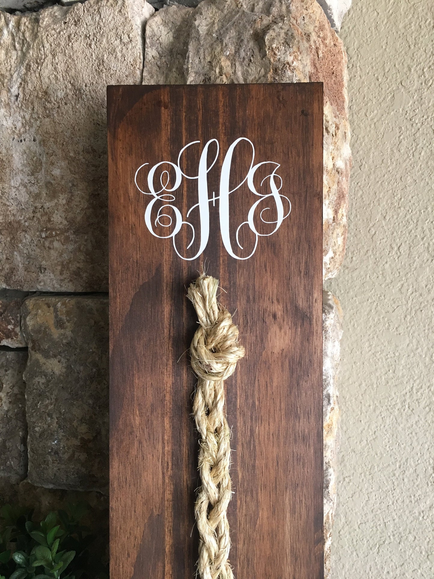 A Cord Of Three Strands Wedding Sign, Rustic Wedding Gift