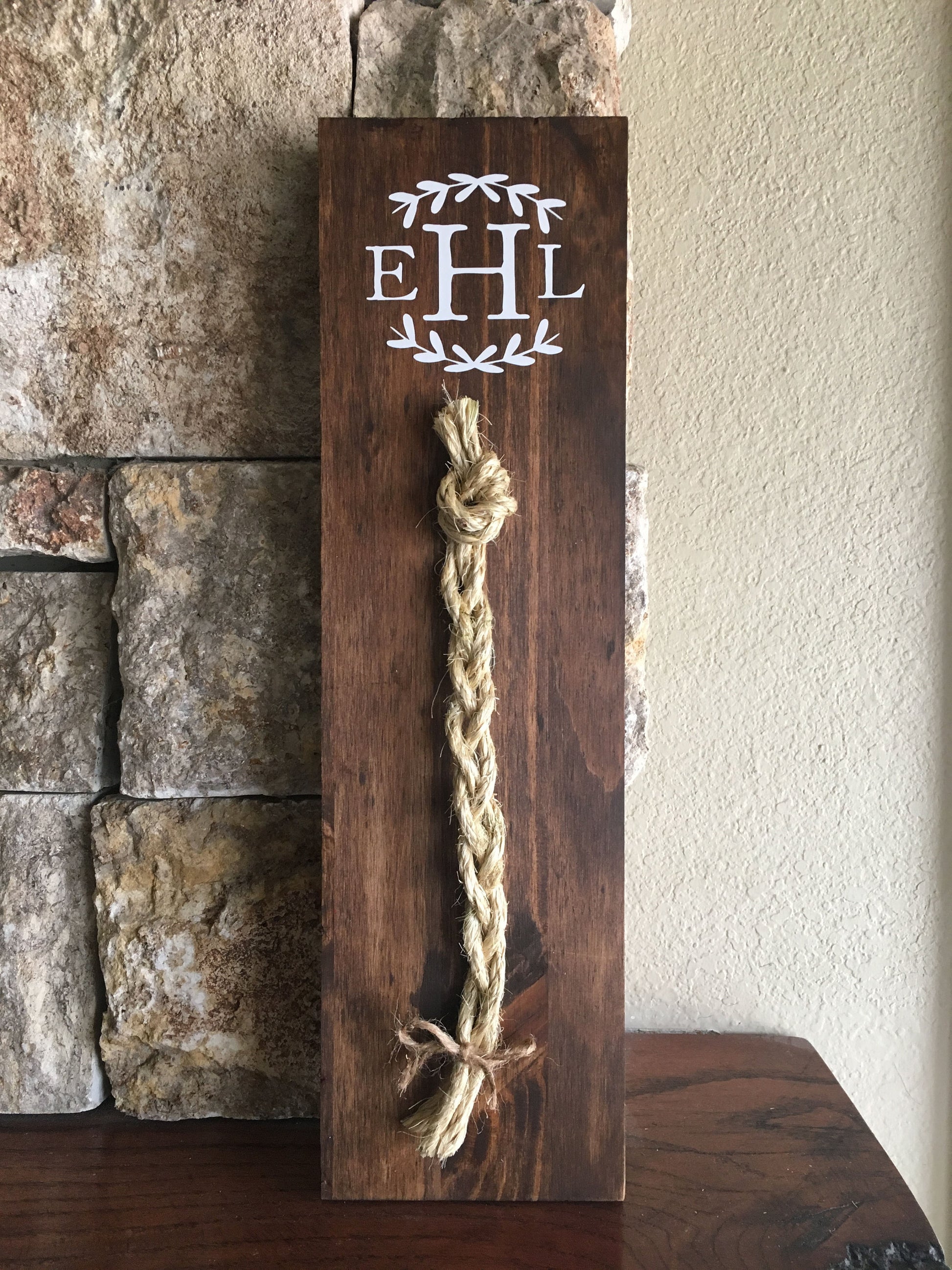 A Cord Of Three Strands Wedding Sign, Rustic Wedding Gift