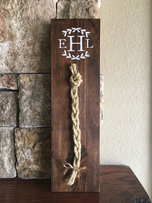 A Cord Of Three Strands Wedding Sign, Rustic Wedding Gift