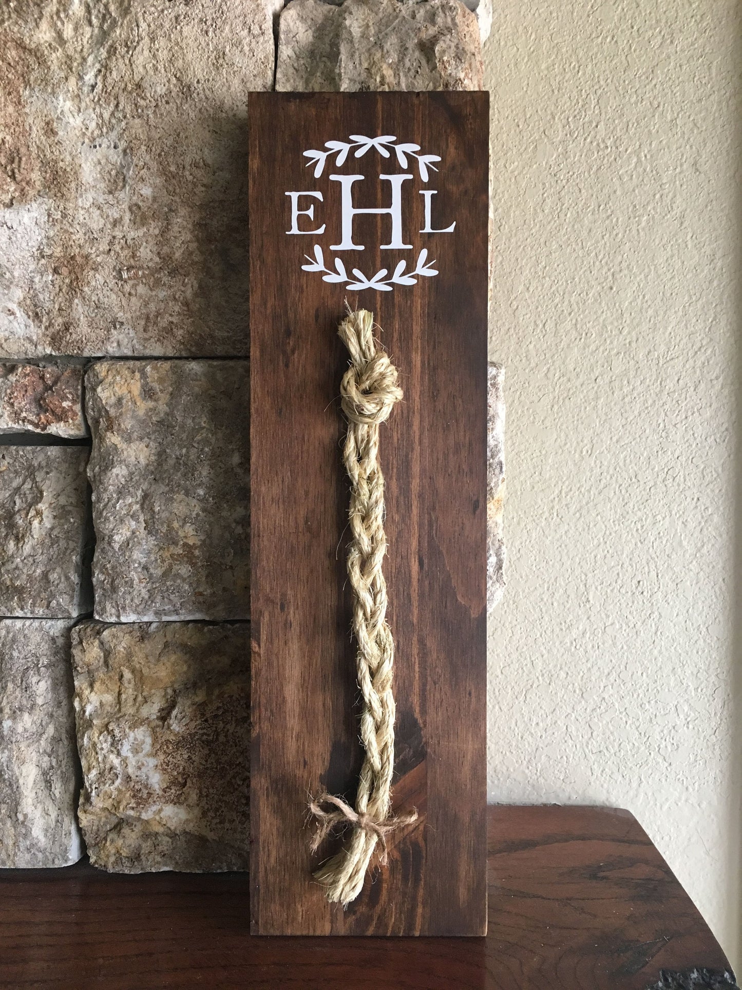 A Cord Of Three Strands Wedding Sign, Rustic Wedding Gift