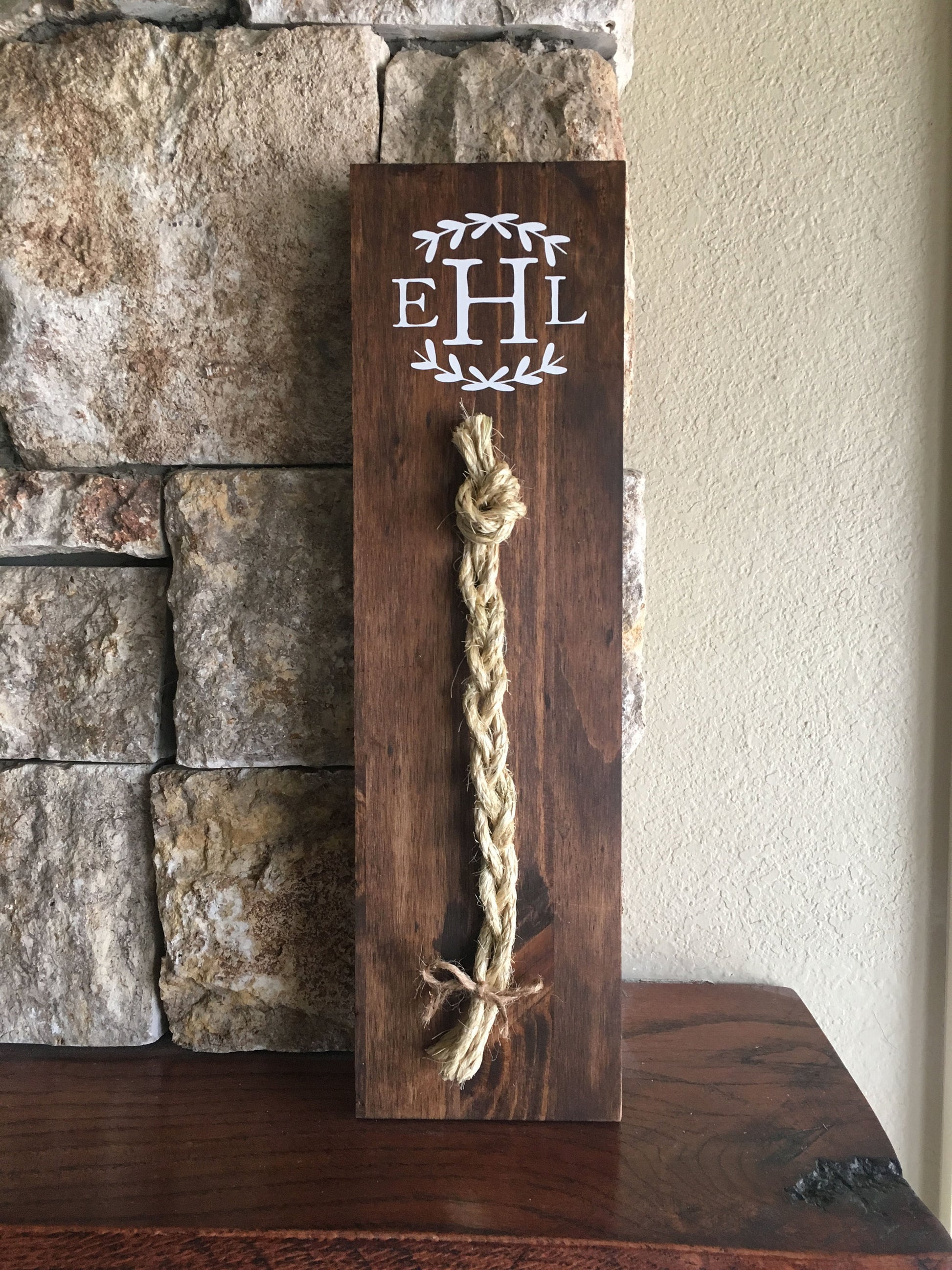 A Cord Of Three Strands Wedding Sign, Rustic Wedding Gift