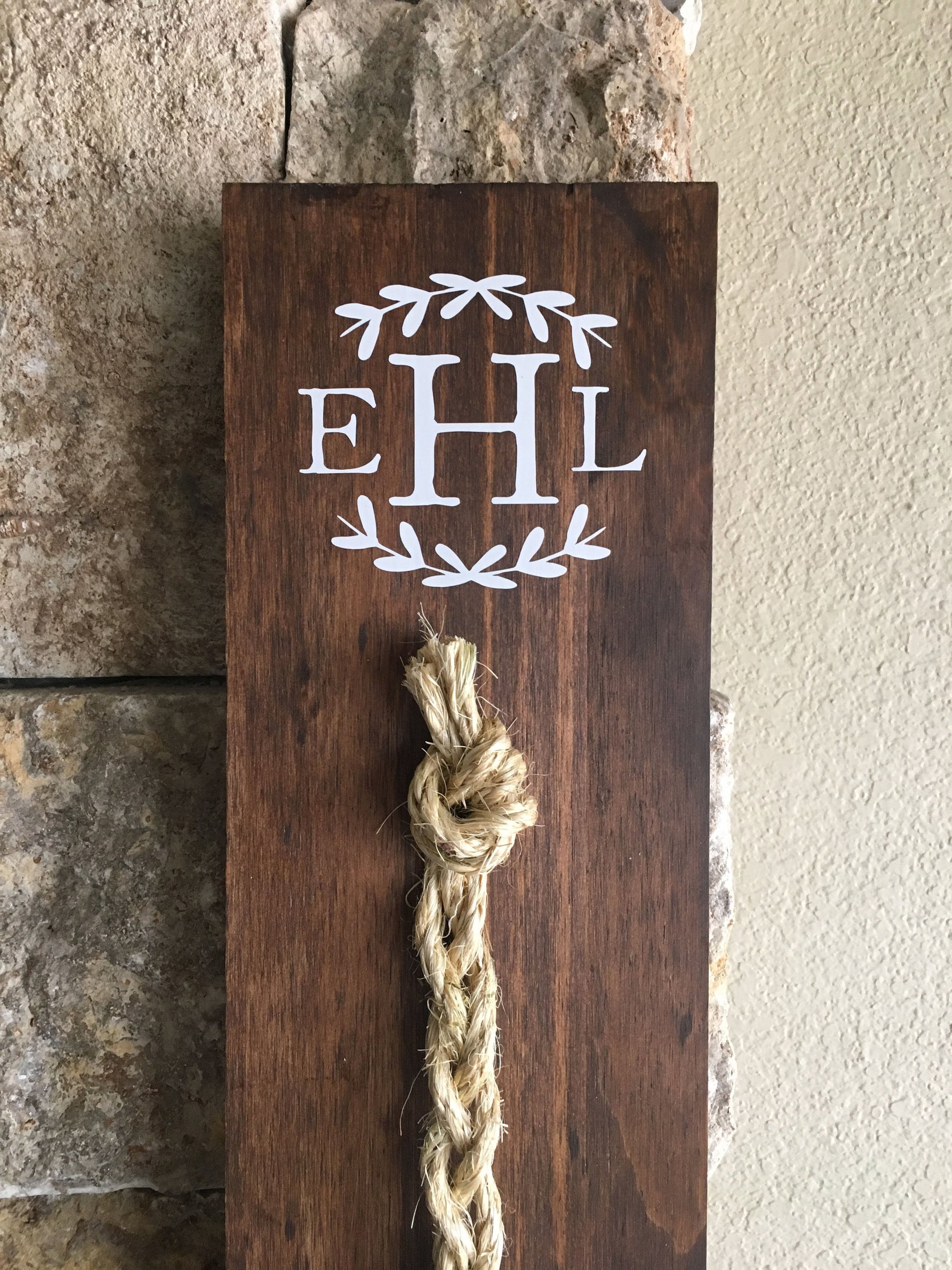 A Cord Of Three Strands Wedding Sign, Rustic Wedding Gift