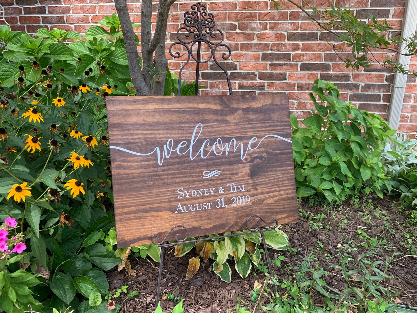 Wedding Welcome Sign, Personalized Wood Sign, Rustic Wedding Decor