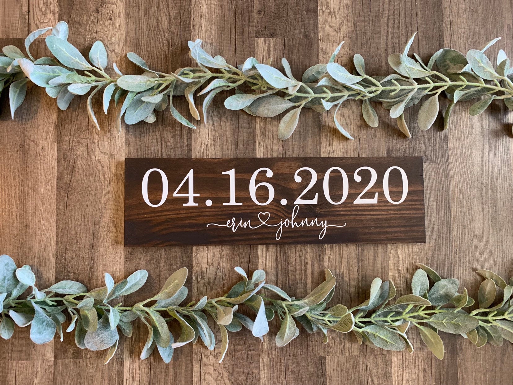 Save the Date Sign, Wedding Announcement Sign, Engagement Photo Prop, Rustic Wedding Decor