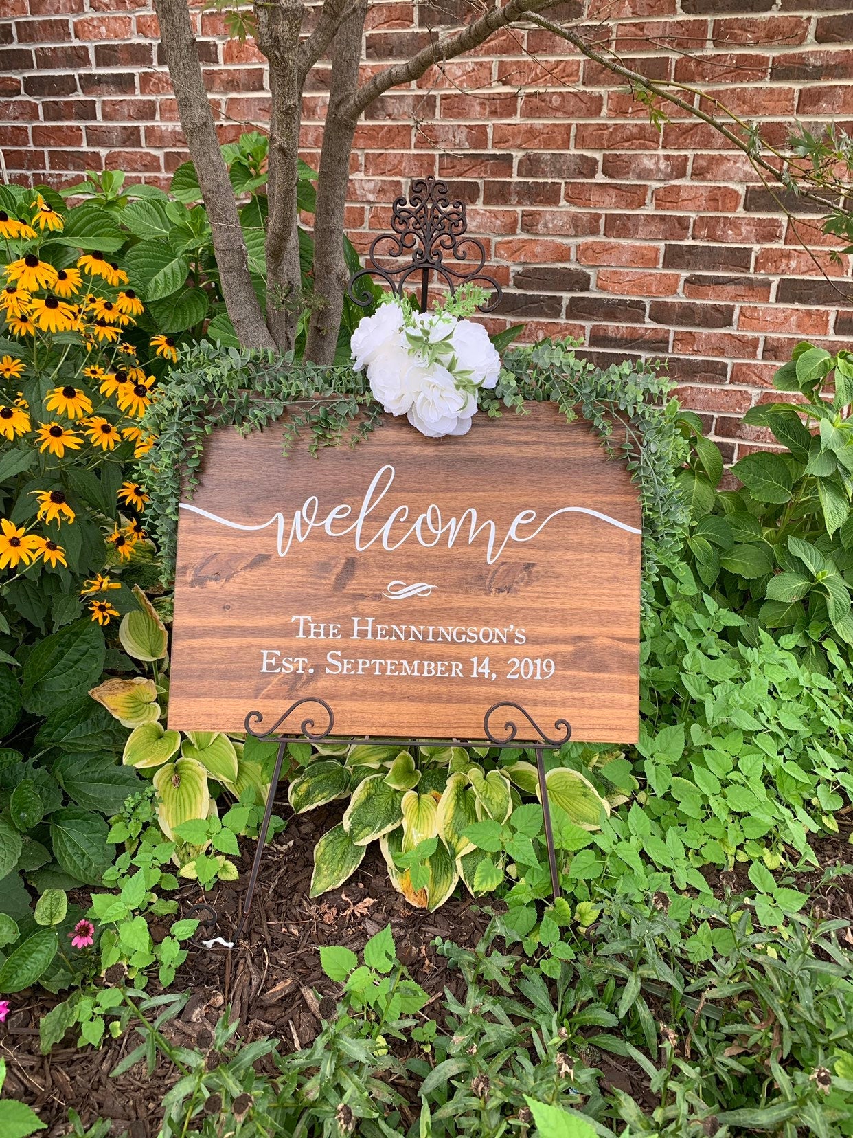 Wedding Welcome Sign, Personalized Wood Sign, Rustic Wedding Decor