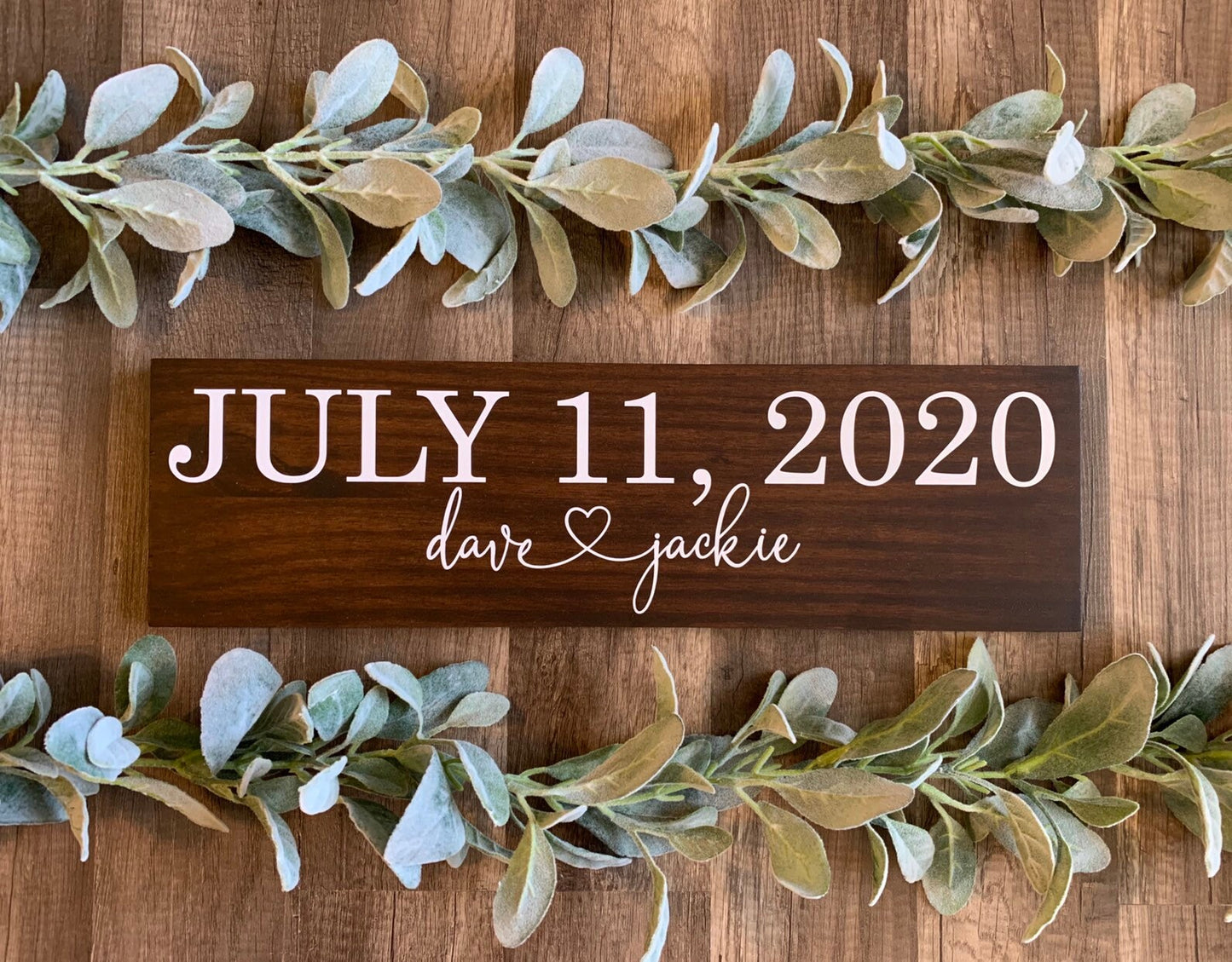 Save the Date Sign, Wedding Announcement Sign, Engagement Photo Prop, Rustic Wedding Decor