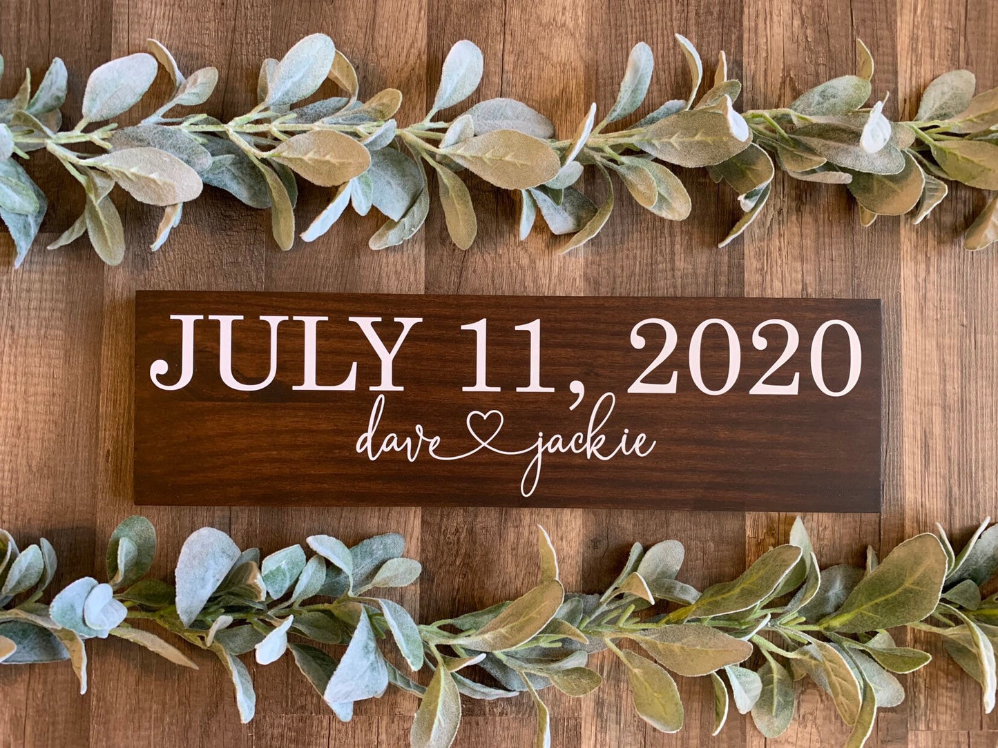 Save the Date Sign, Wedding Announcement Sign, Engagement Photo Prop, Rustic Wedding Decor