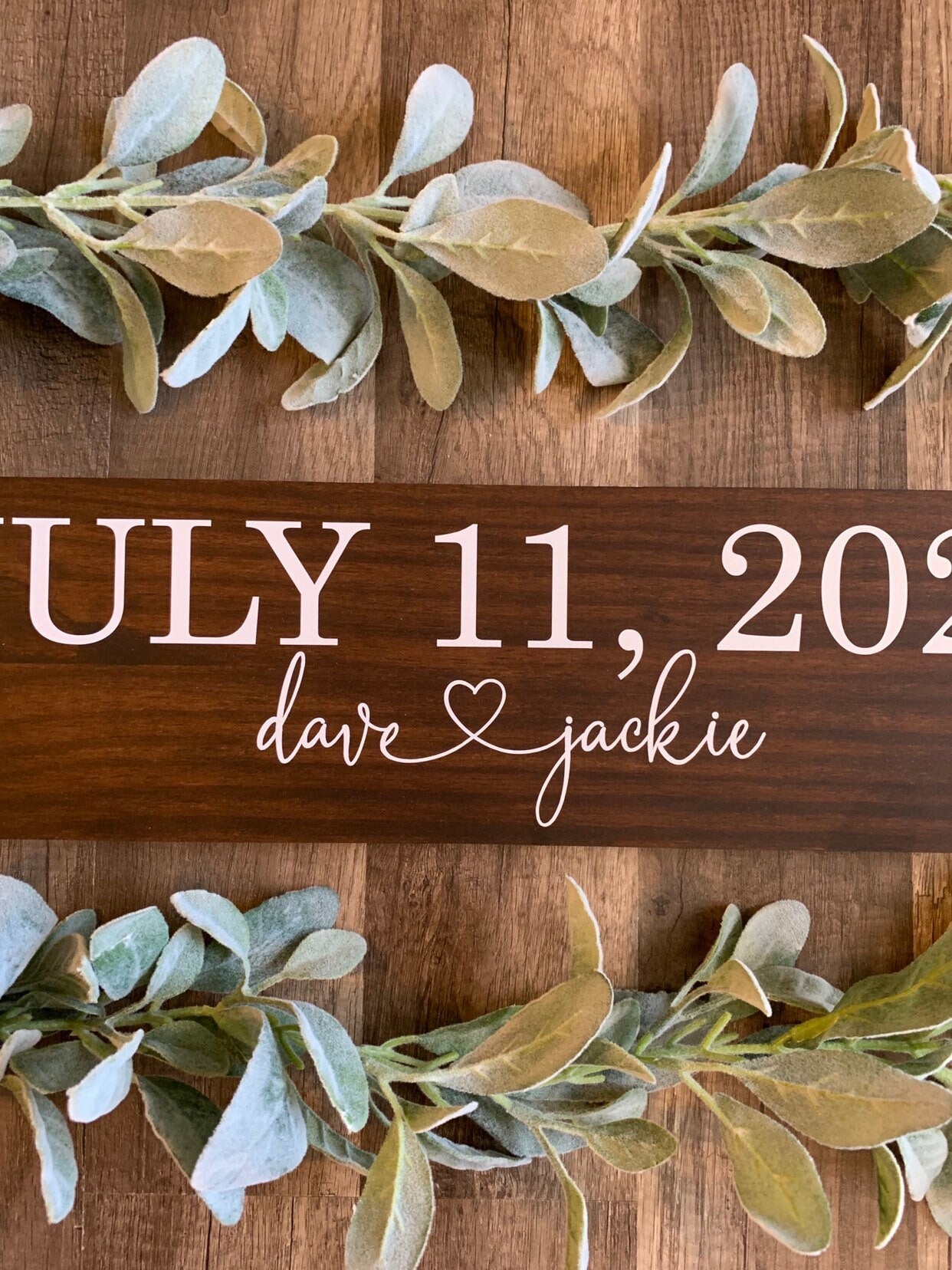 Save the Date Sign, Wedding Announcement Sign, Engagement Photo Prop, Rustic Wedding Decor