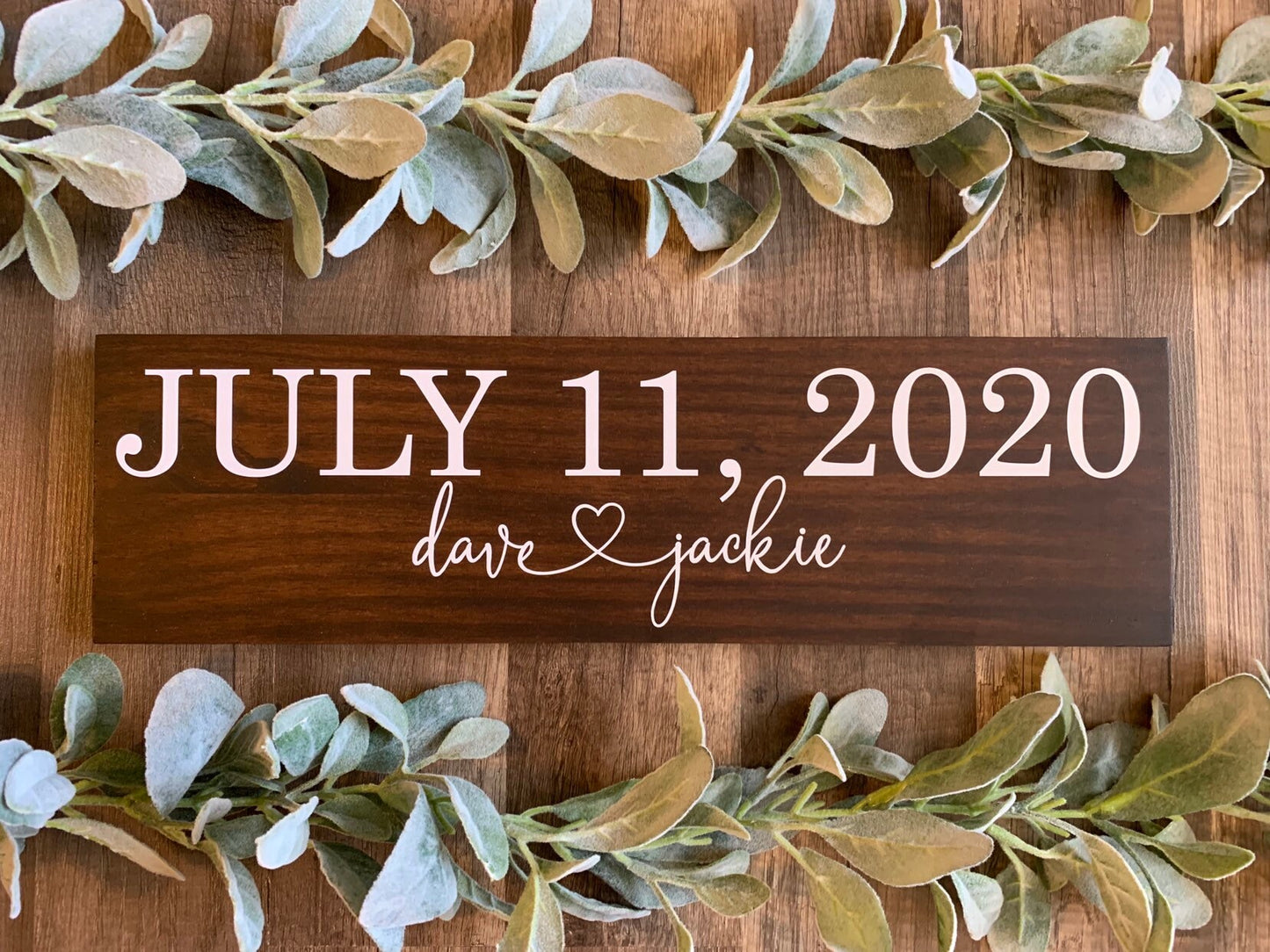 Save the Date Sign, Wedding Announcement Sign, Engagement Photo Prop, Rustic Wedding Decor