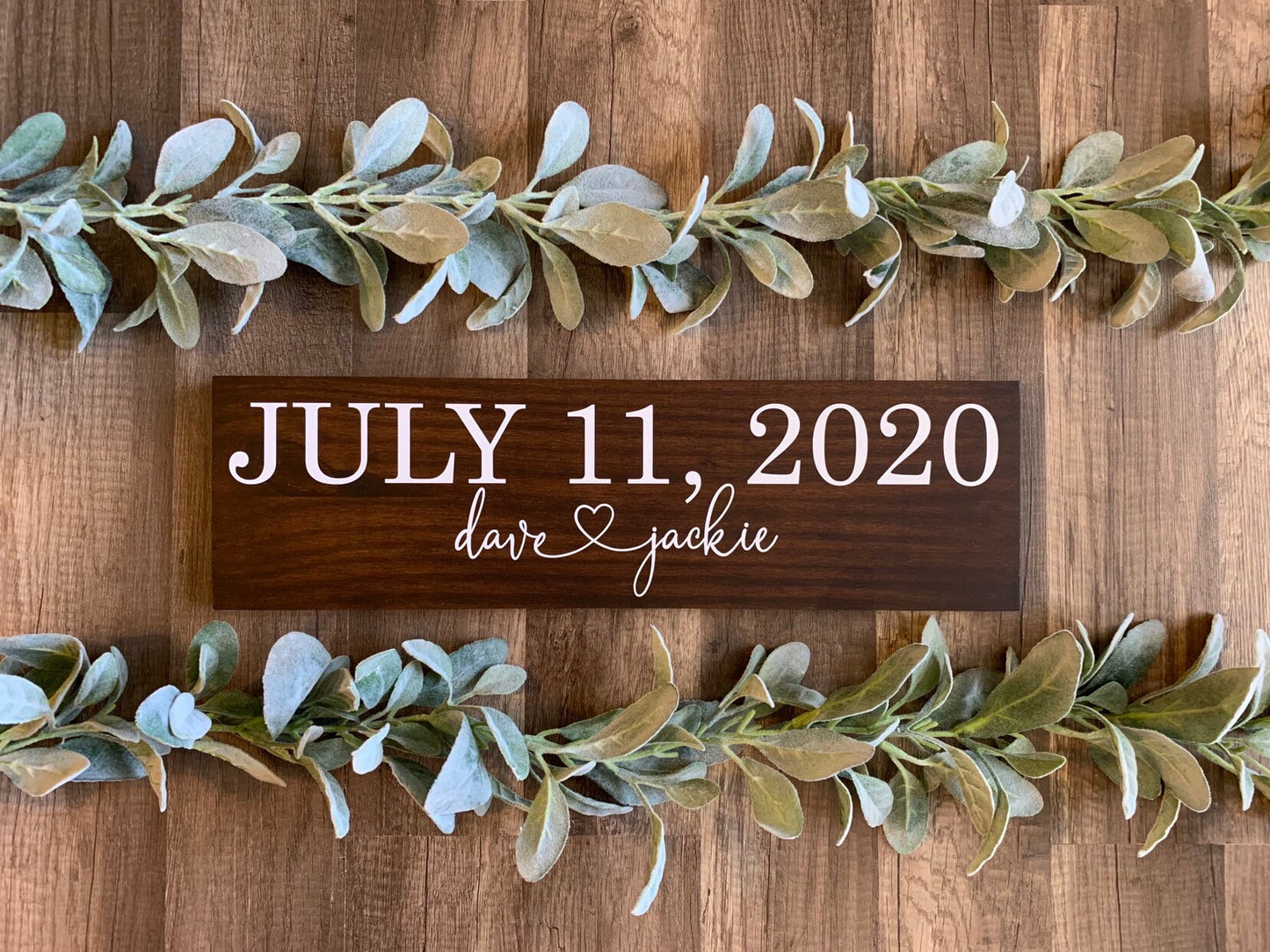 Save the Date Sign, Wedding Announcement Sign, Engagement Photo Prop, Rustic Wedding Decor