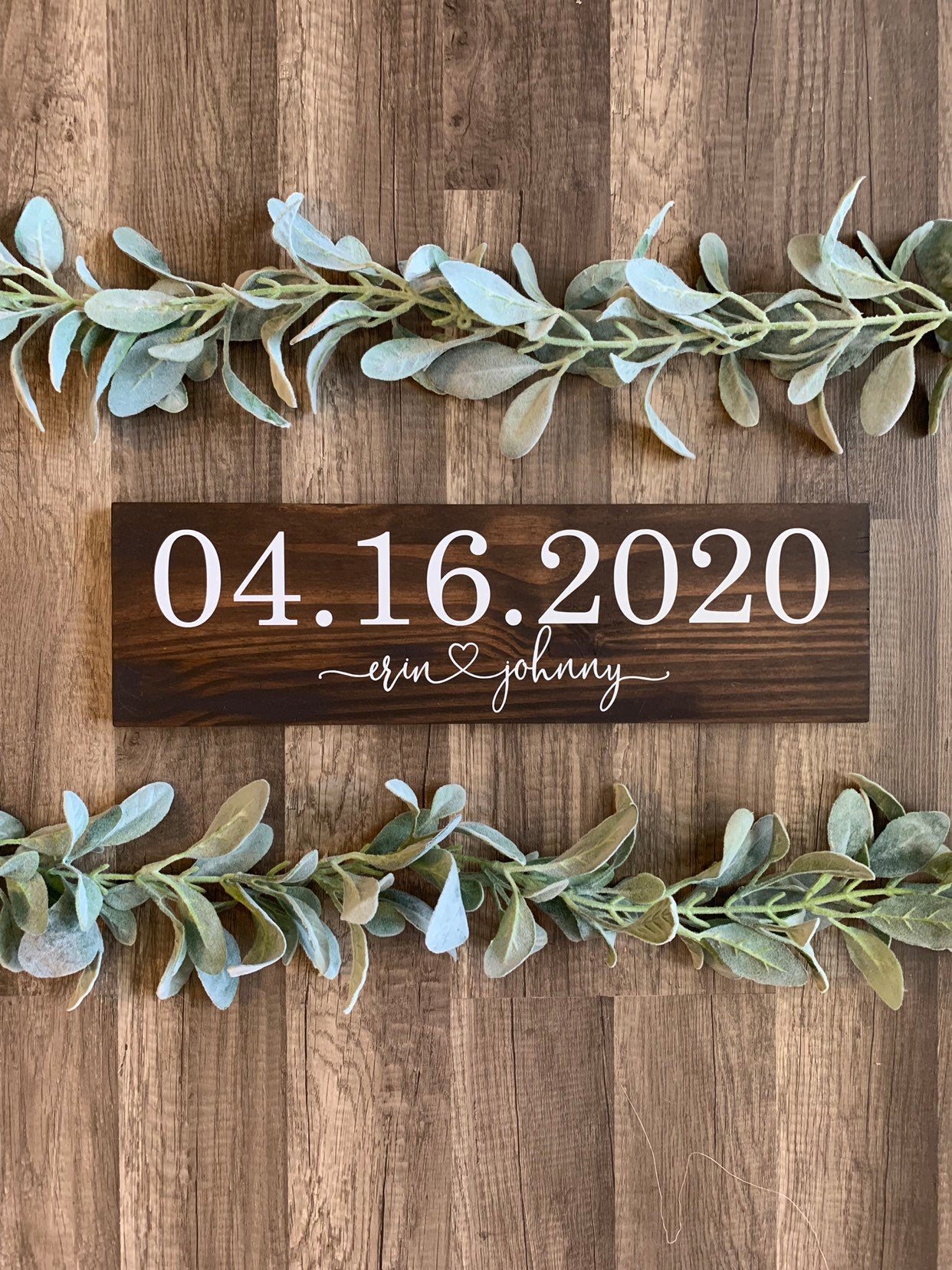 Save the Date Sign, Wedding Announcement Sign, Engagement Photo Prop, Rustic Wedding Decor