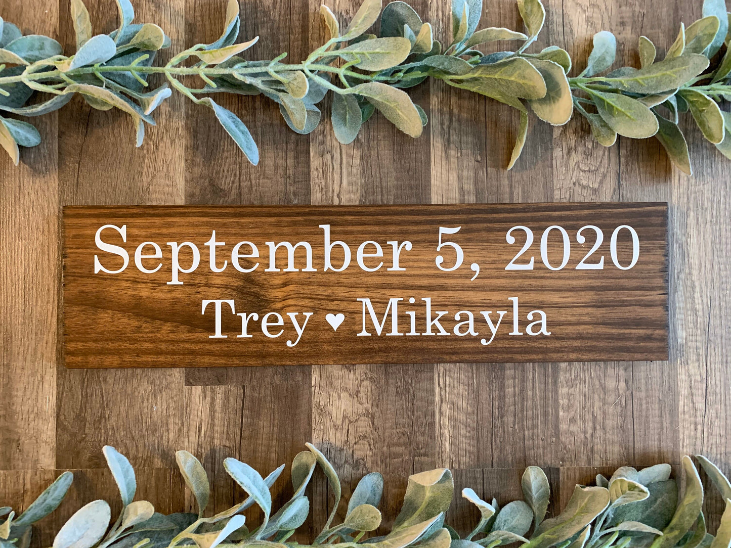 Save the Date Sign, Wedding Announcement Sign, Engagement Photo Prop, Rustic Wedding Decor