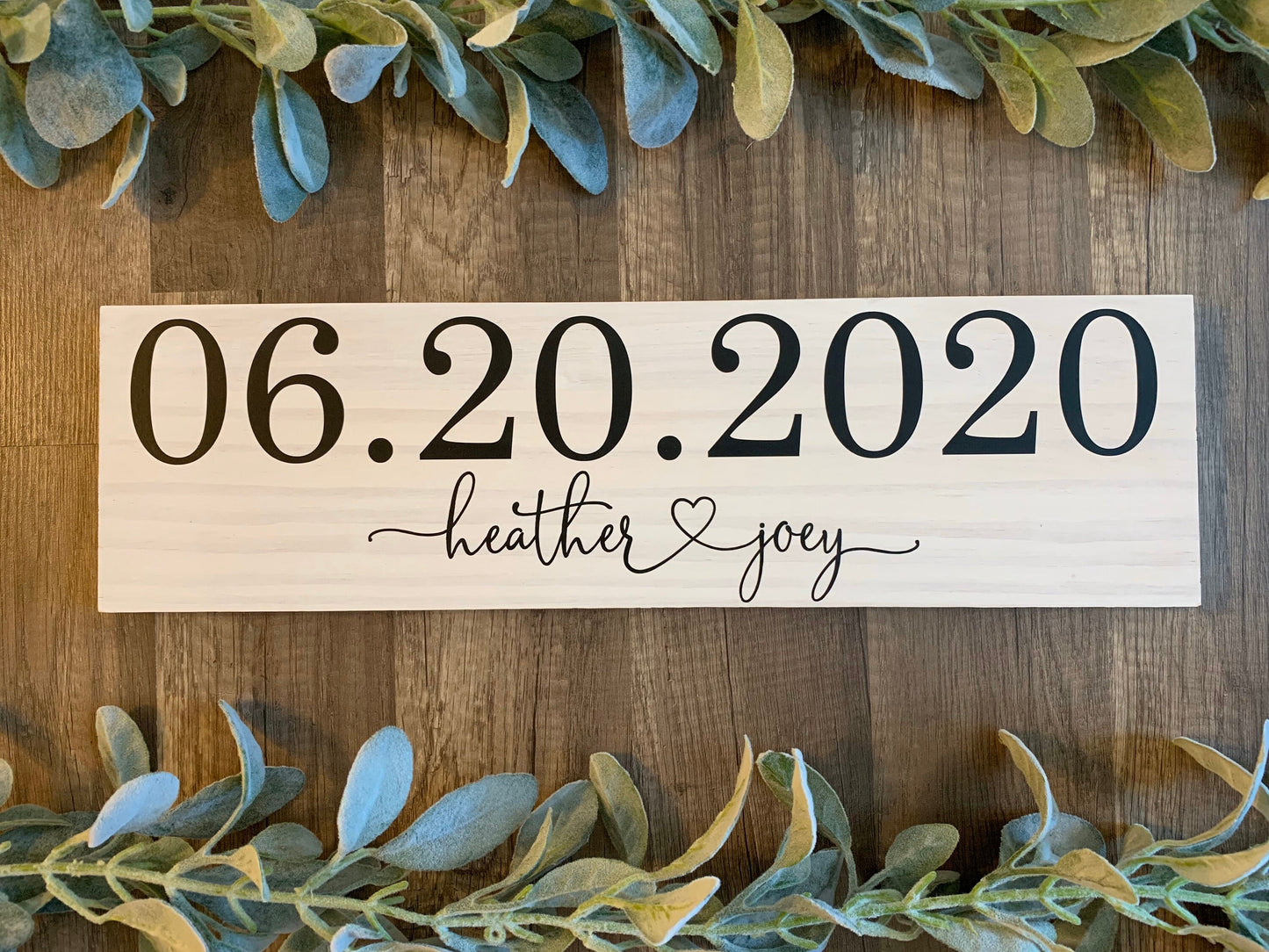 Save the Date Sign, Wedding Announcement Sign, Engagement Photo Prop, Rustic Wedding Decor