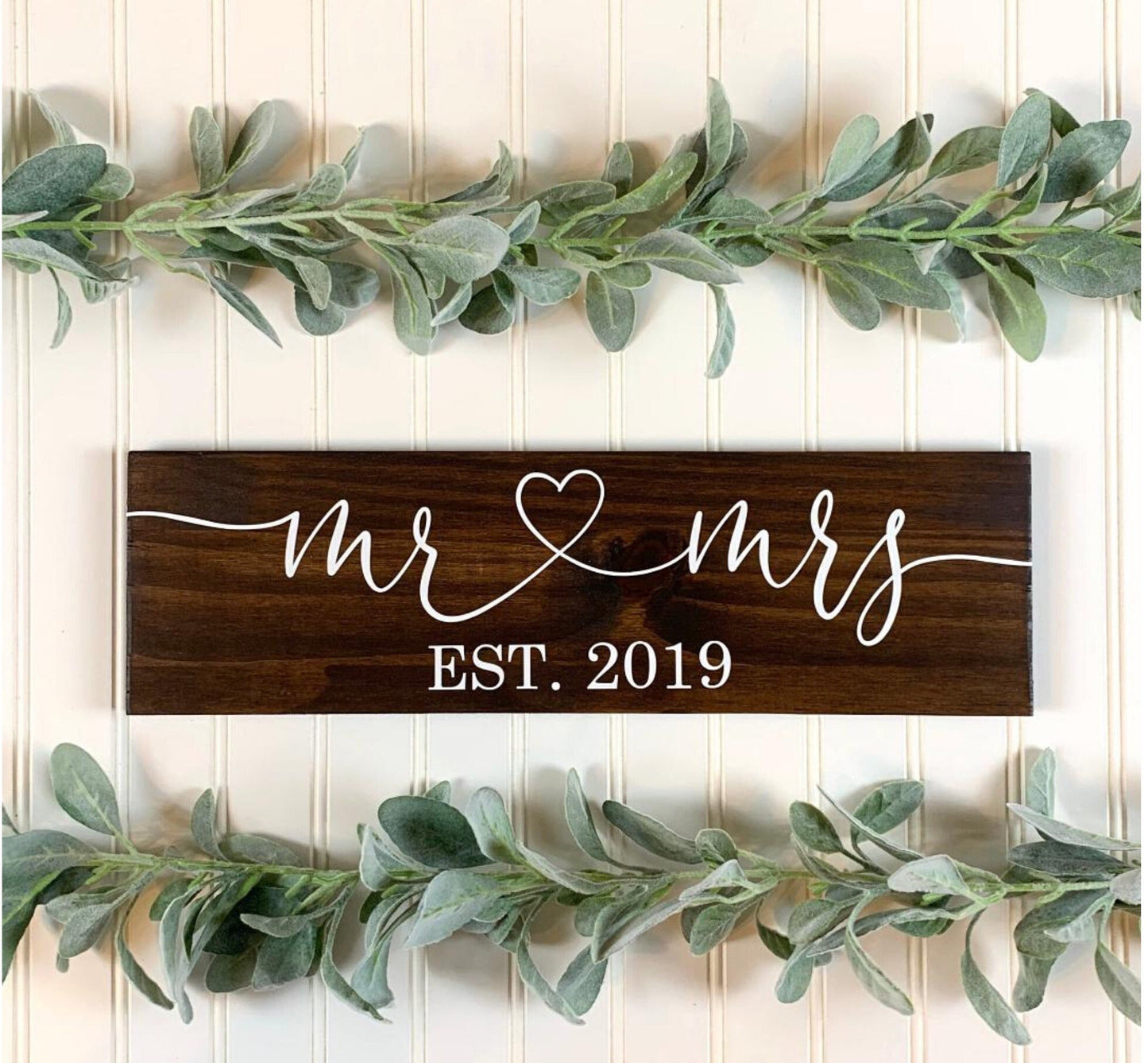 Mr and Mrs Sign, Sweetheart Table Sign