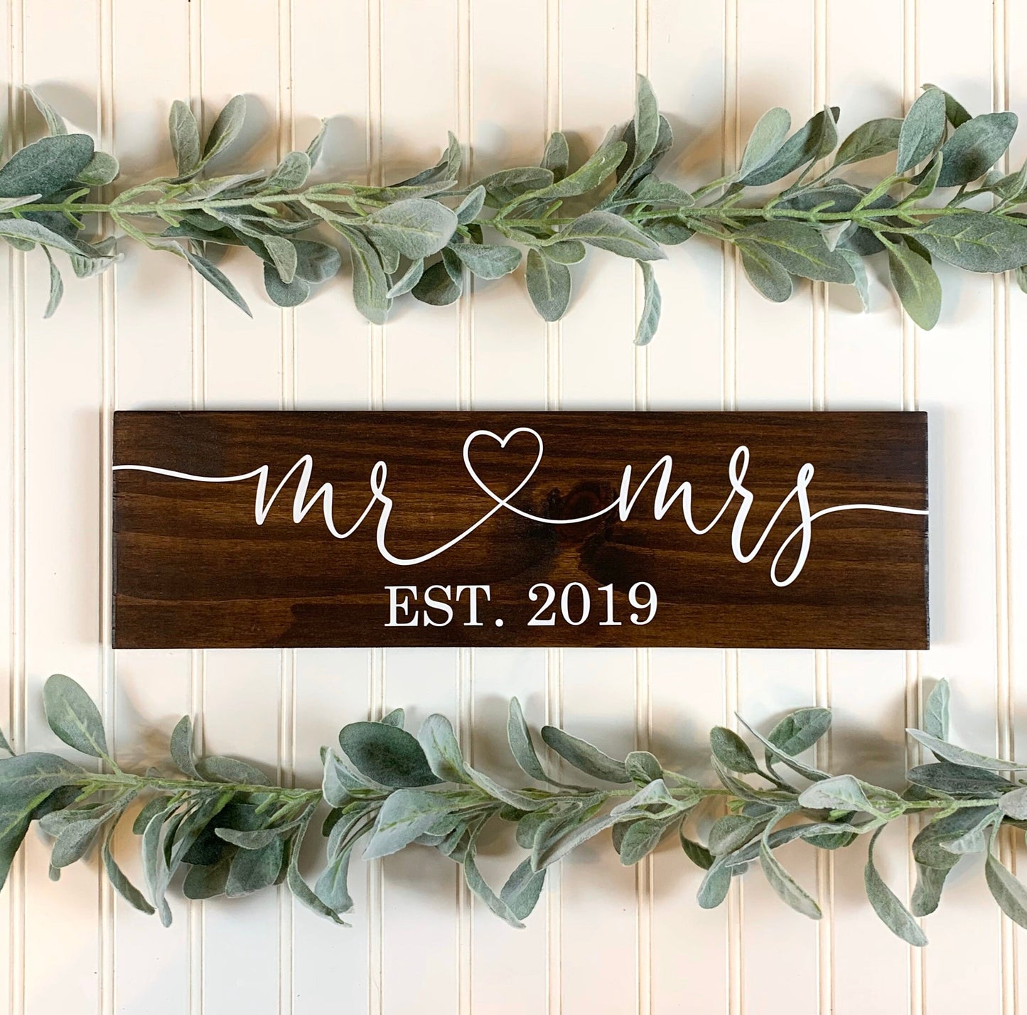 Mr and Mrs Sign, Sweetheart Table Sign