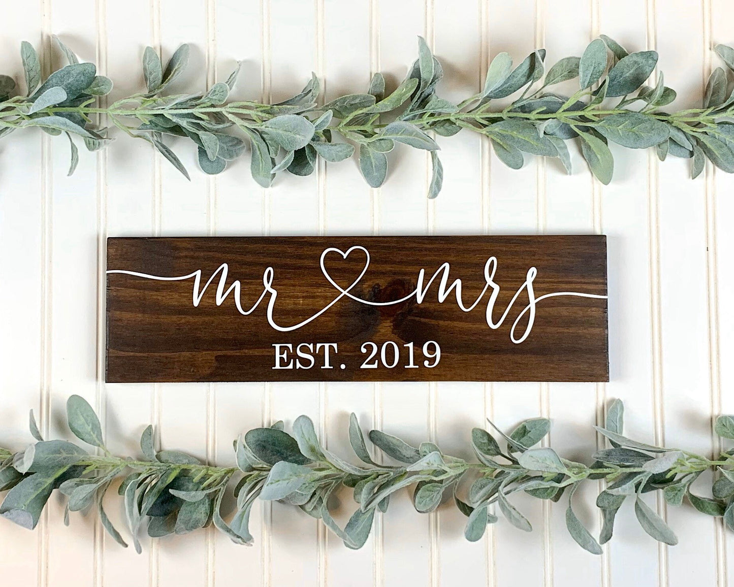 Mr and Mrs Sign, Sweetheart Table Sign