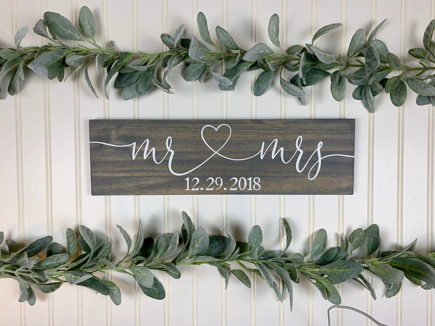 Mr and Mrs Sign, Sweetheart Table Sign