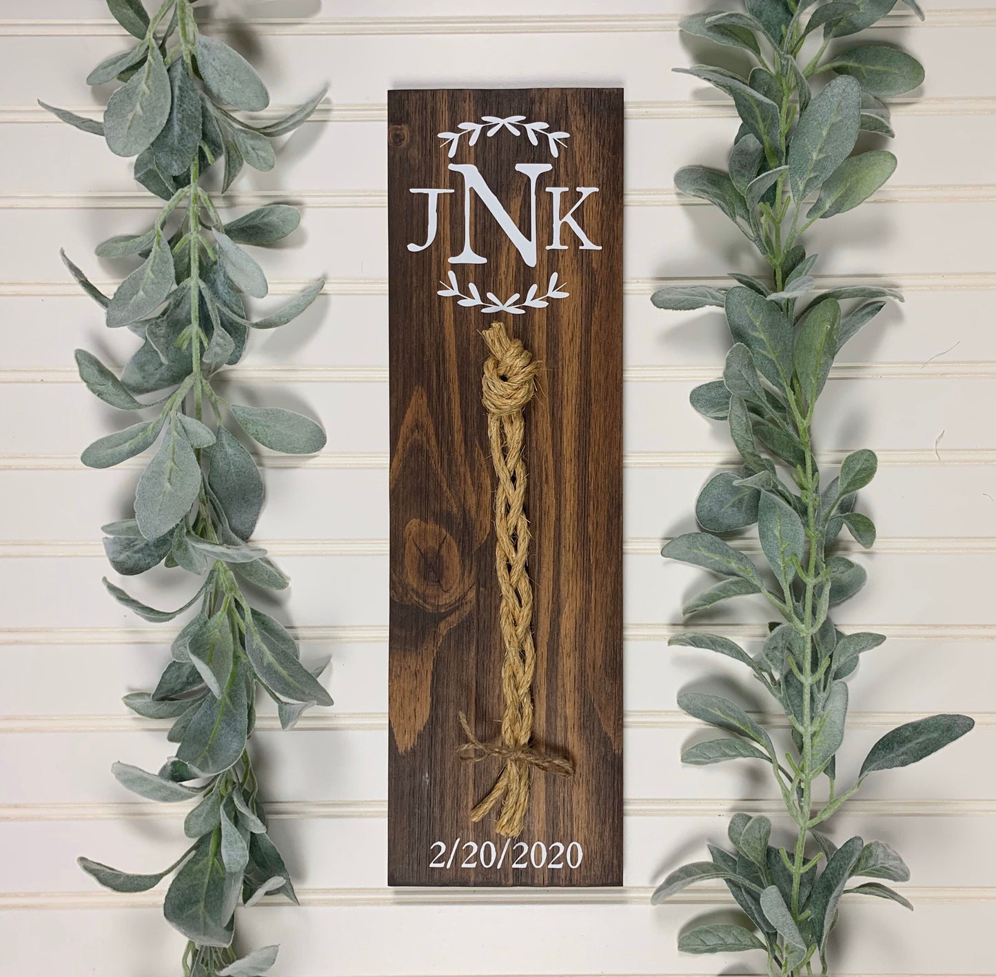 A Cord Of Three Strands Wedding Sign, Rustic Wedding Gift