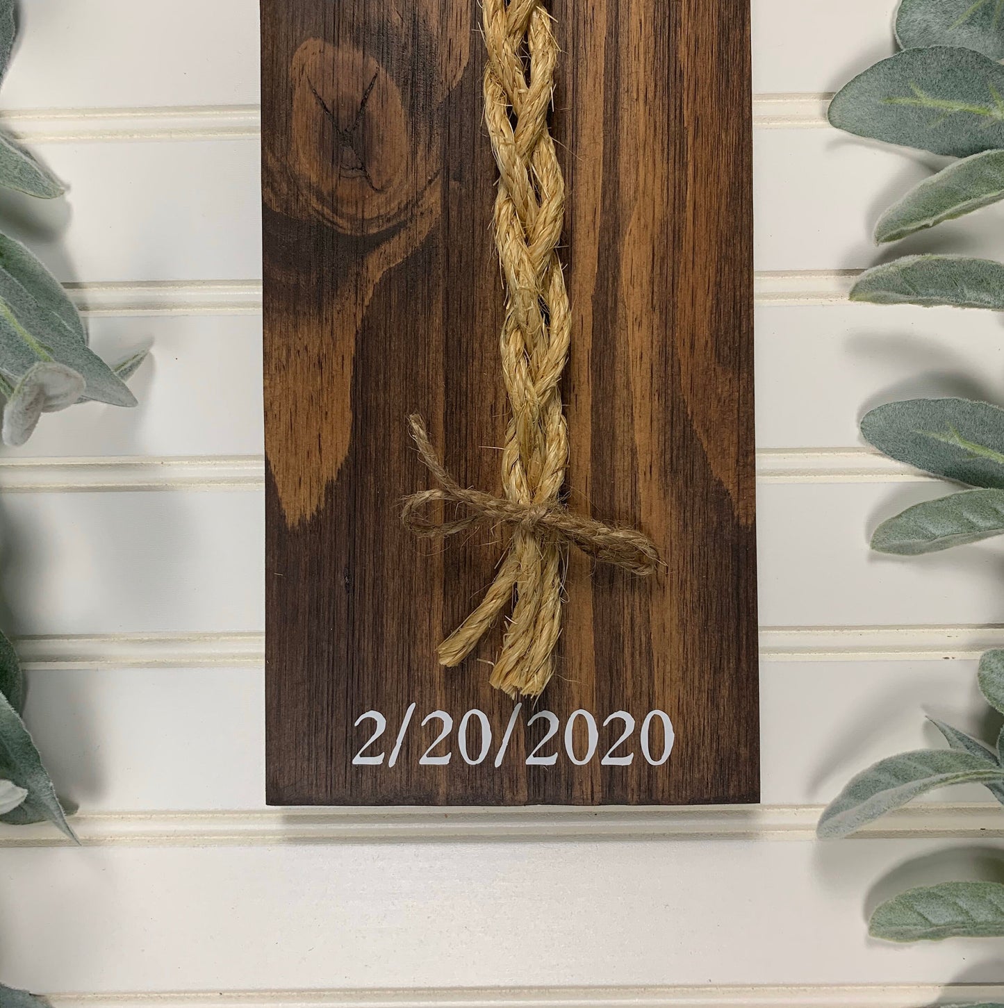 A Cord Of Three Strands Wedding Sign, Rustic Wedding Gift