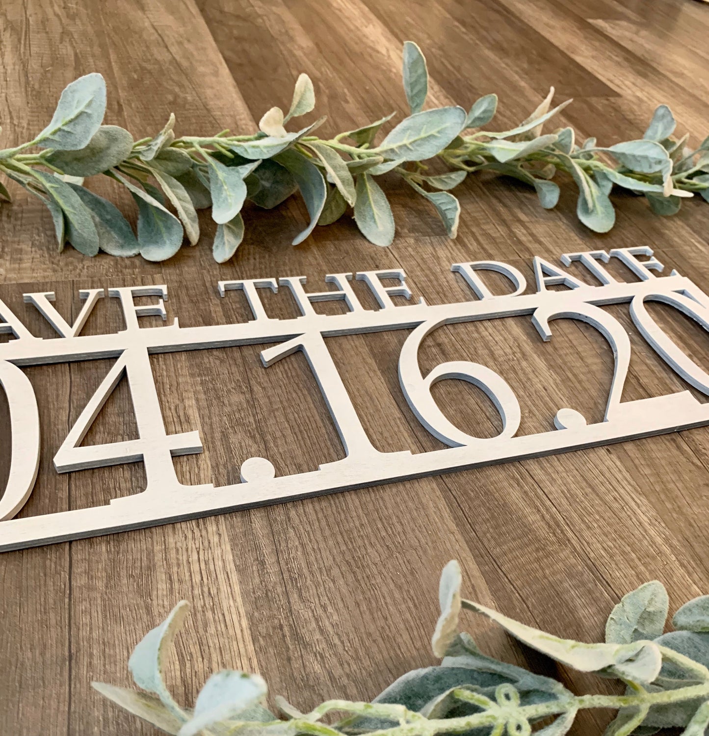 Save the Date Sign, Wedding Announcement Sign, Engagement Photo Prop, Rustic Wedding Decor