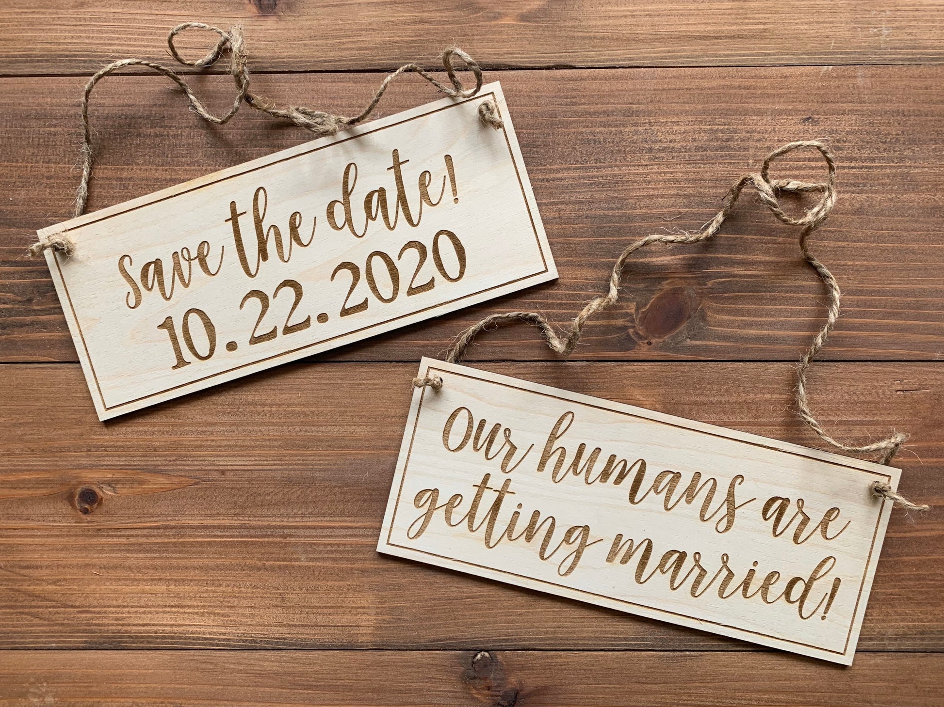 Dog Save the Date Sign, I loved her first/Mom and Dad are getting married, Save the Date Photo Prop