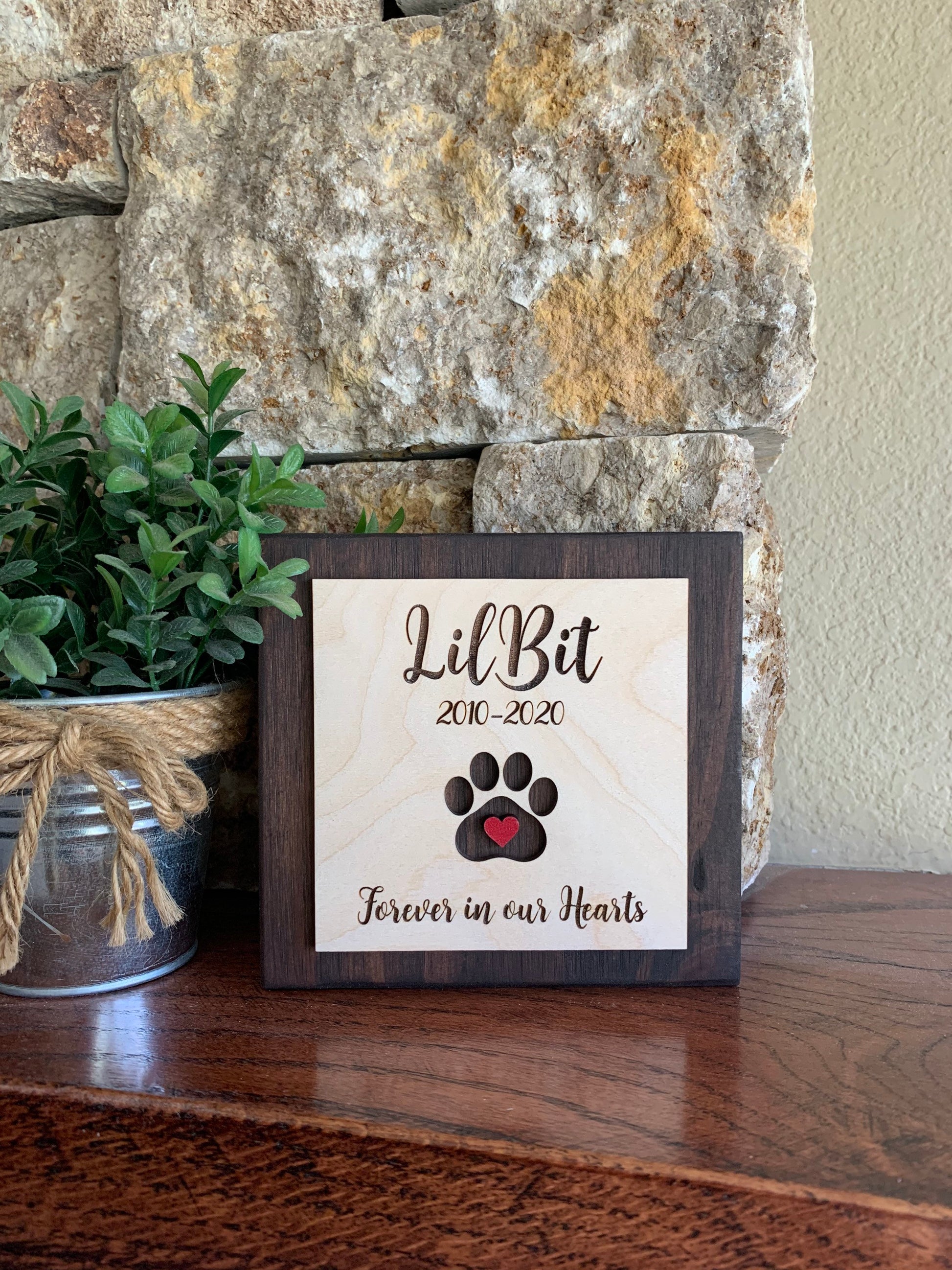 Custom Engraved Pet Memorial Sign