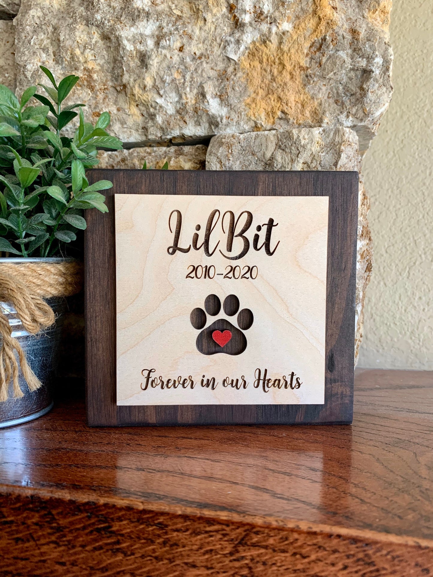 Custom Engraved Pet Memorial Sign