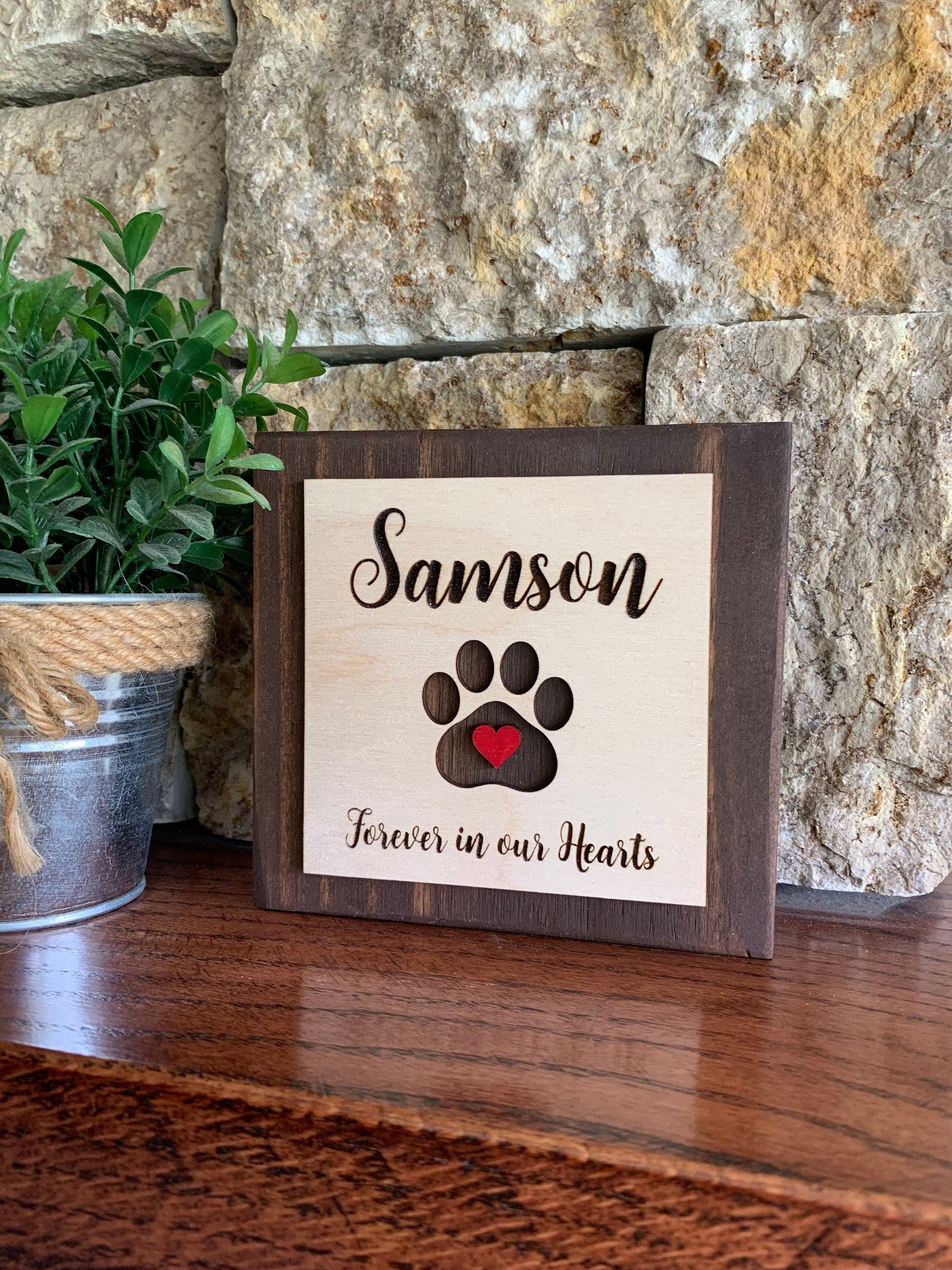 Custom Engraved Pet Memorial Sign