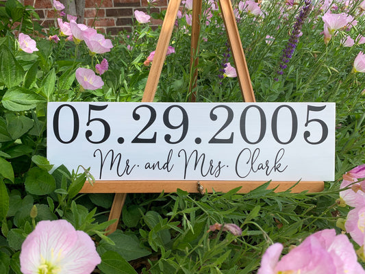 Save the Date Sign, Wedding Announcement Sign, Engagement Photo Prop, Rustic Wedding Decor