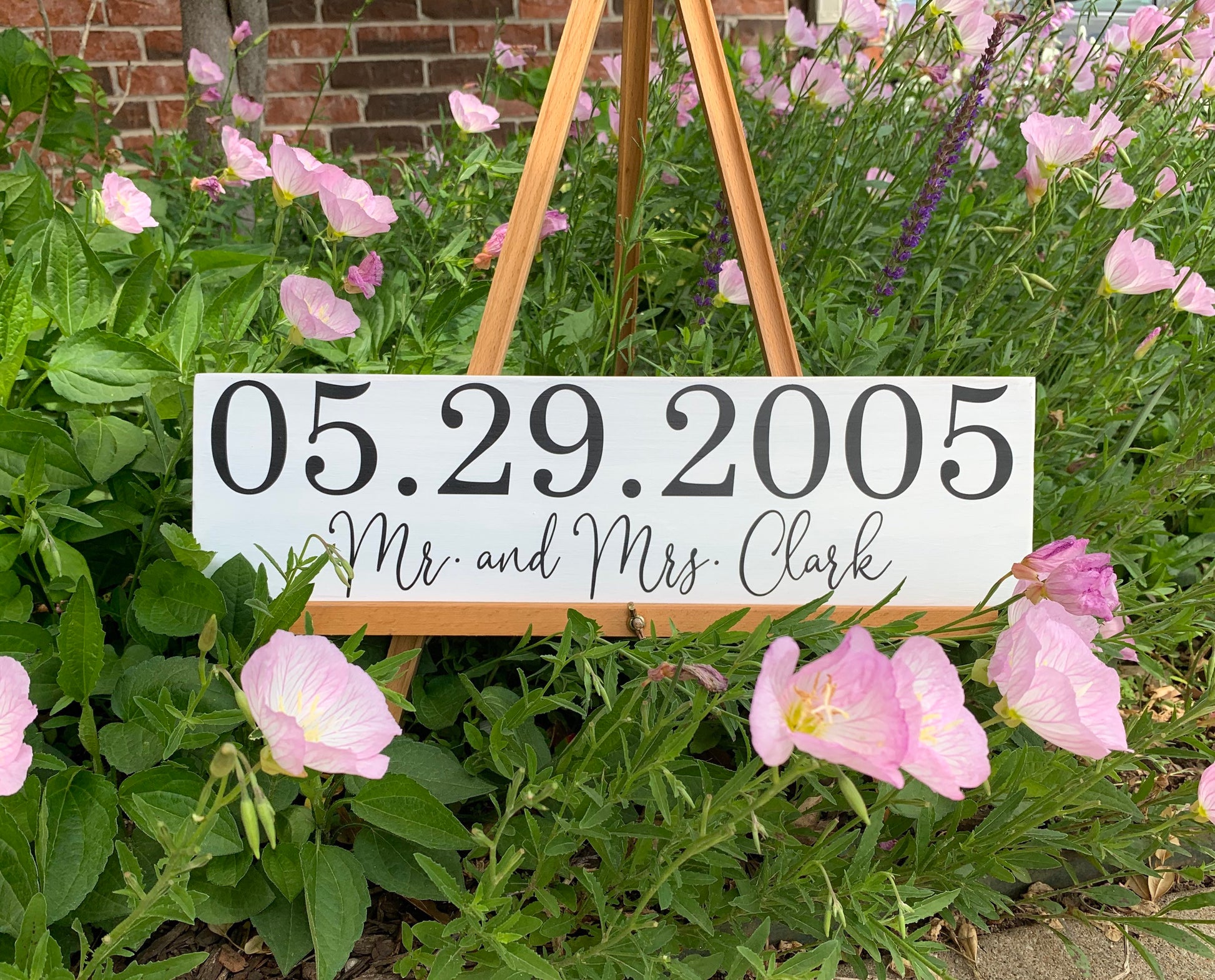 Save the Date Sign, Wedding Announcement Sign, Engagement Photo Prop, Rustic Wedding Decor