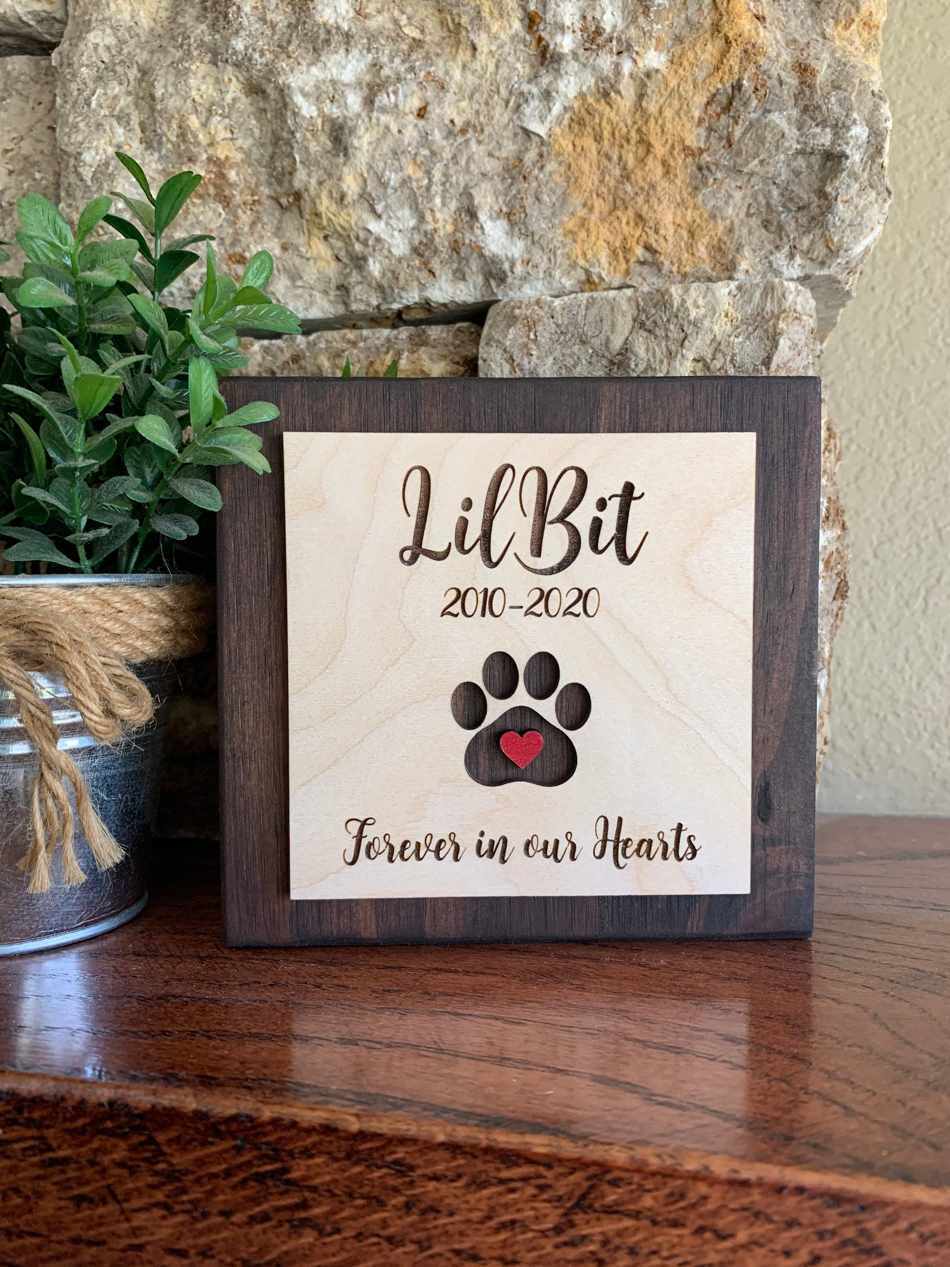 Custom Engraved Pet Memorial Sign