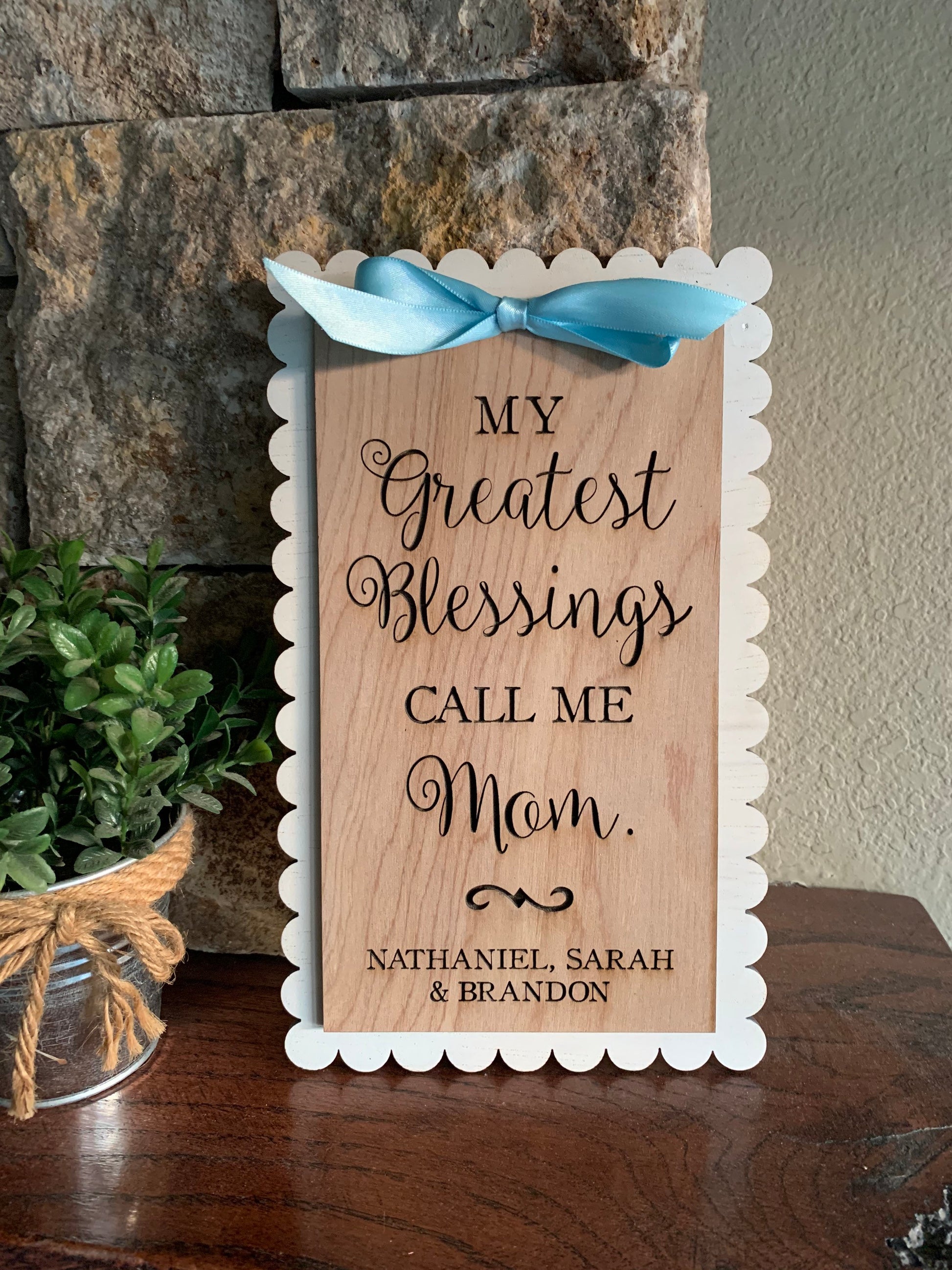 Personalized Gift For Mom, Gift for Mother or Grandmother with Children&#39;s names