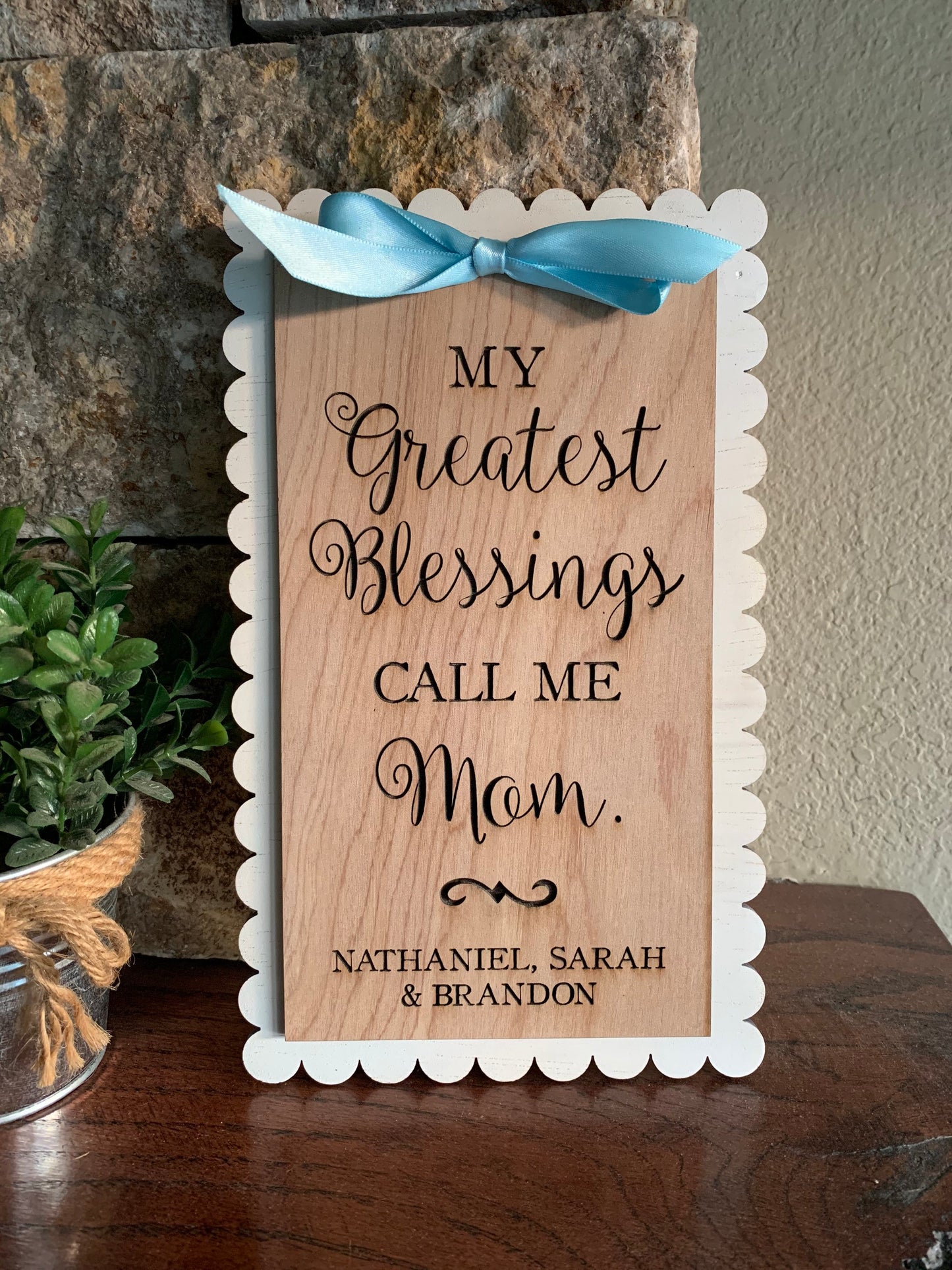 Personalized Gift For Mom, Gift for Mother or Grandmother with Children&#39;s names