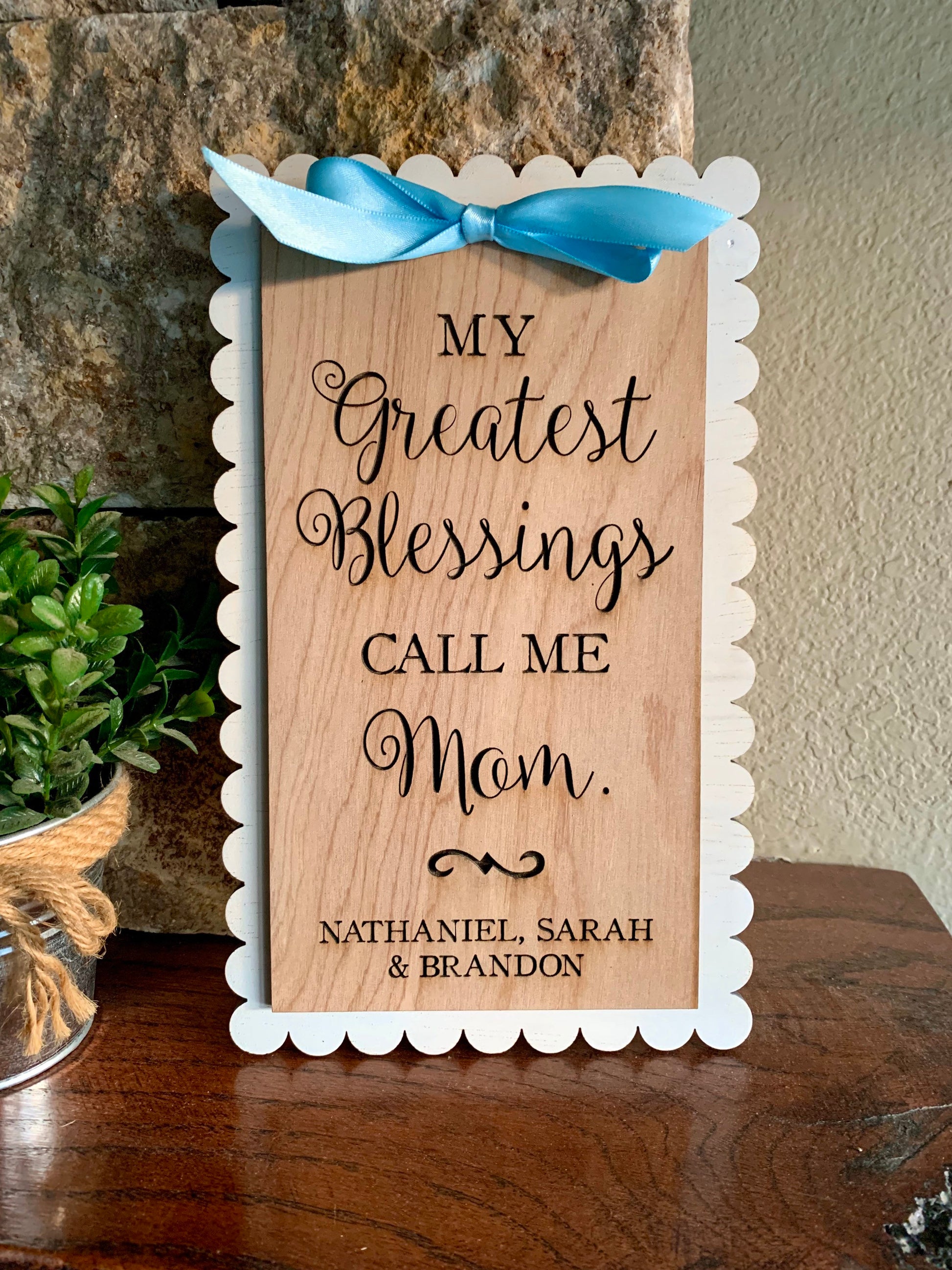 Personalized Gift For Mom, Gift for Mother or Grandmother with Children&#39;s names