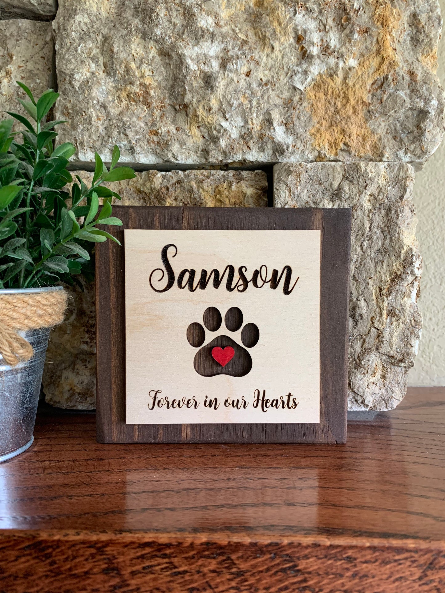 Custom Engraved Pet Memorial Sign