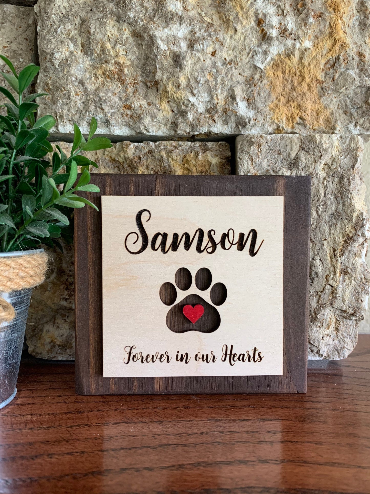 Custom Engraved Pet Memorial Sign