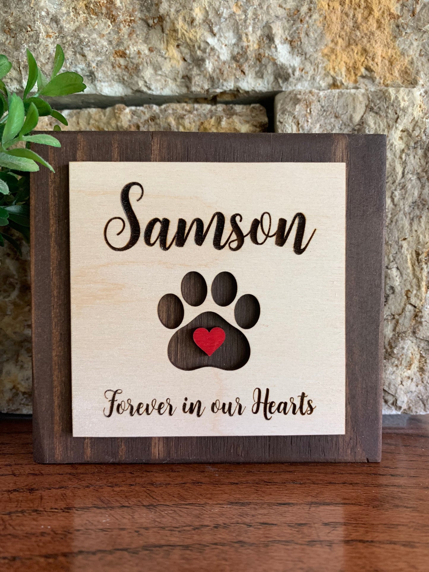 Custom Engraved Pet Memorial Sign