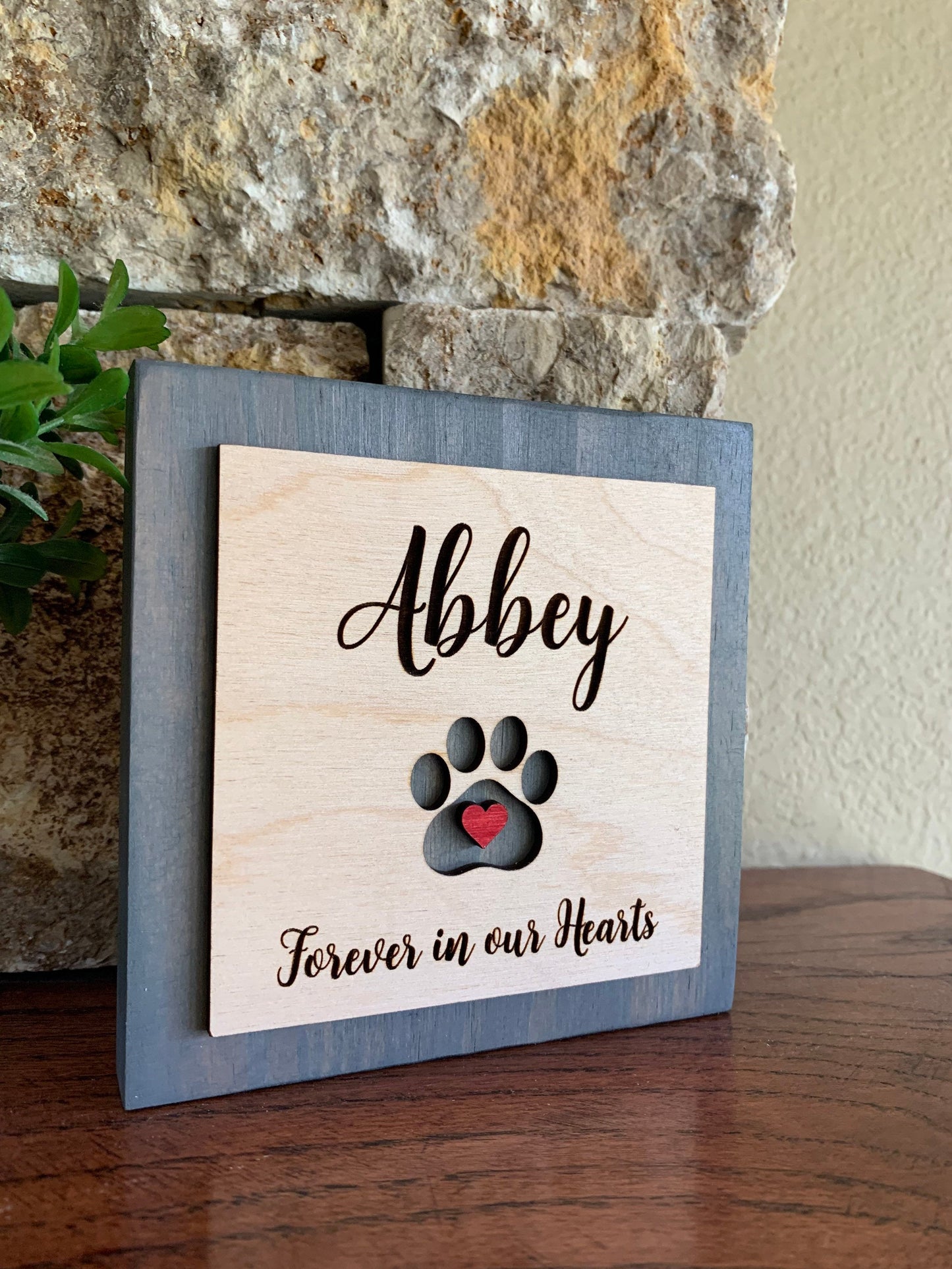 Custom Engraved Pet Memorial Sign