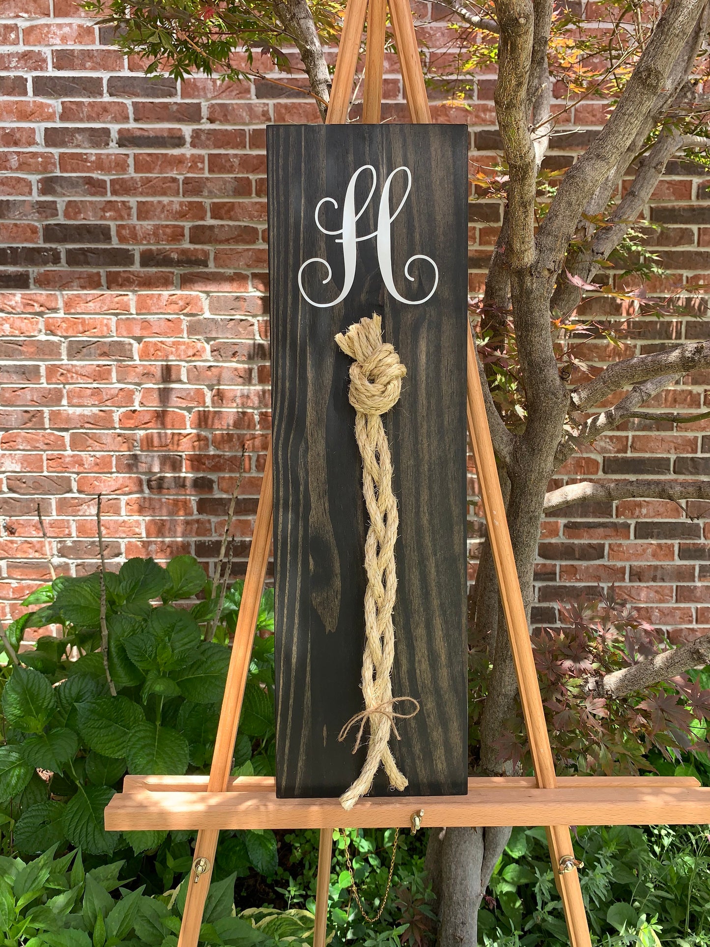 A Cord Of Three Strands Wedding Sign, Rustic Wedding Gift